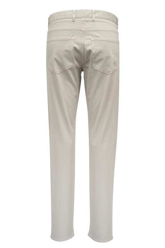 Isaia - Tan Cotton & Cashmere Five Pocket Pant