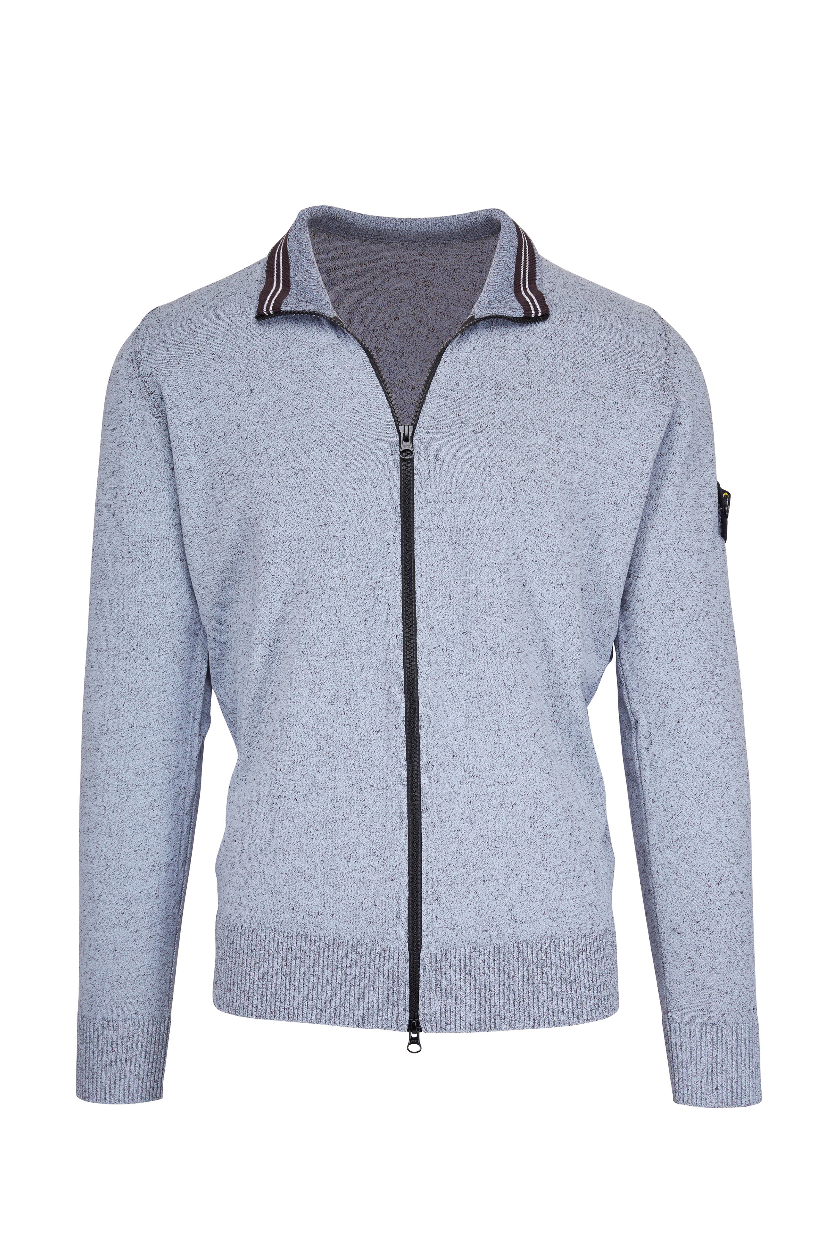 Stone Island - Gray Spray Full Zip Cardigan