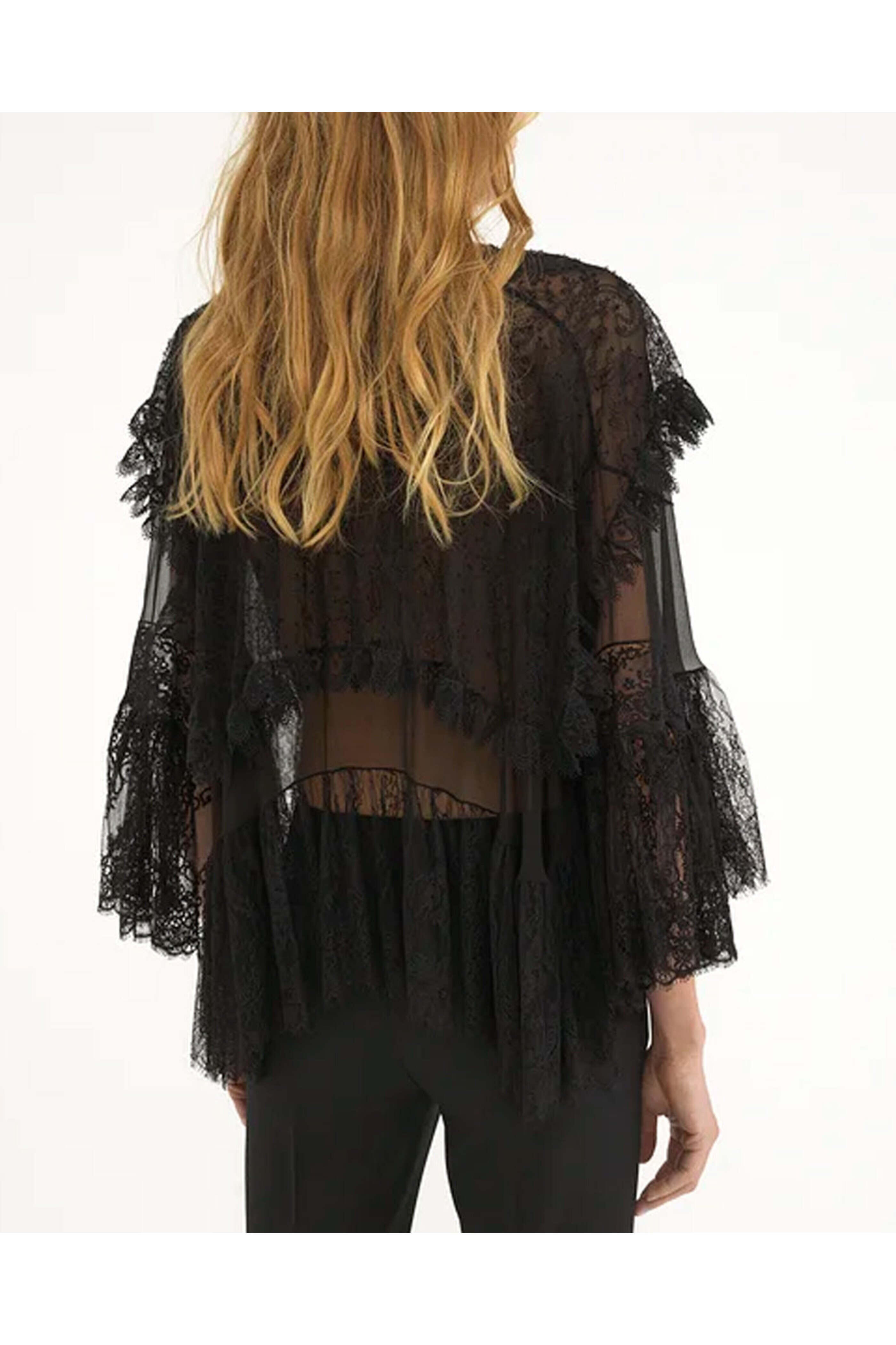 Chloé - Black Lace Blouse