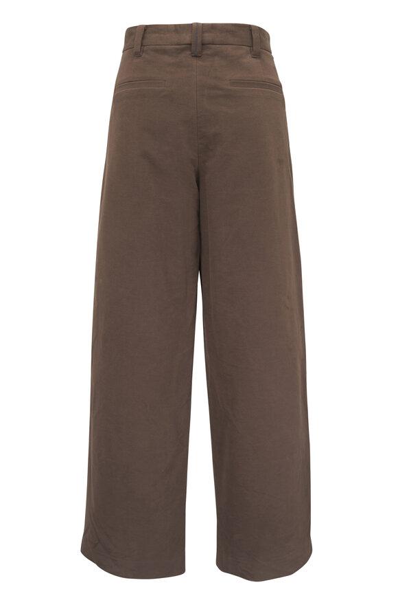 Brunello Cucinelli Ebony Single Pleat Pant - view 6
