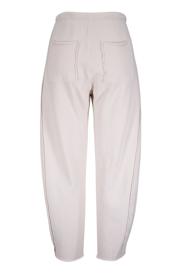 Frank & Eileen Bibi White Barrel Leg Sweatpant - view 4