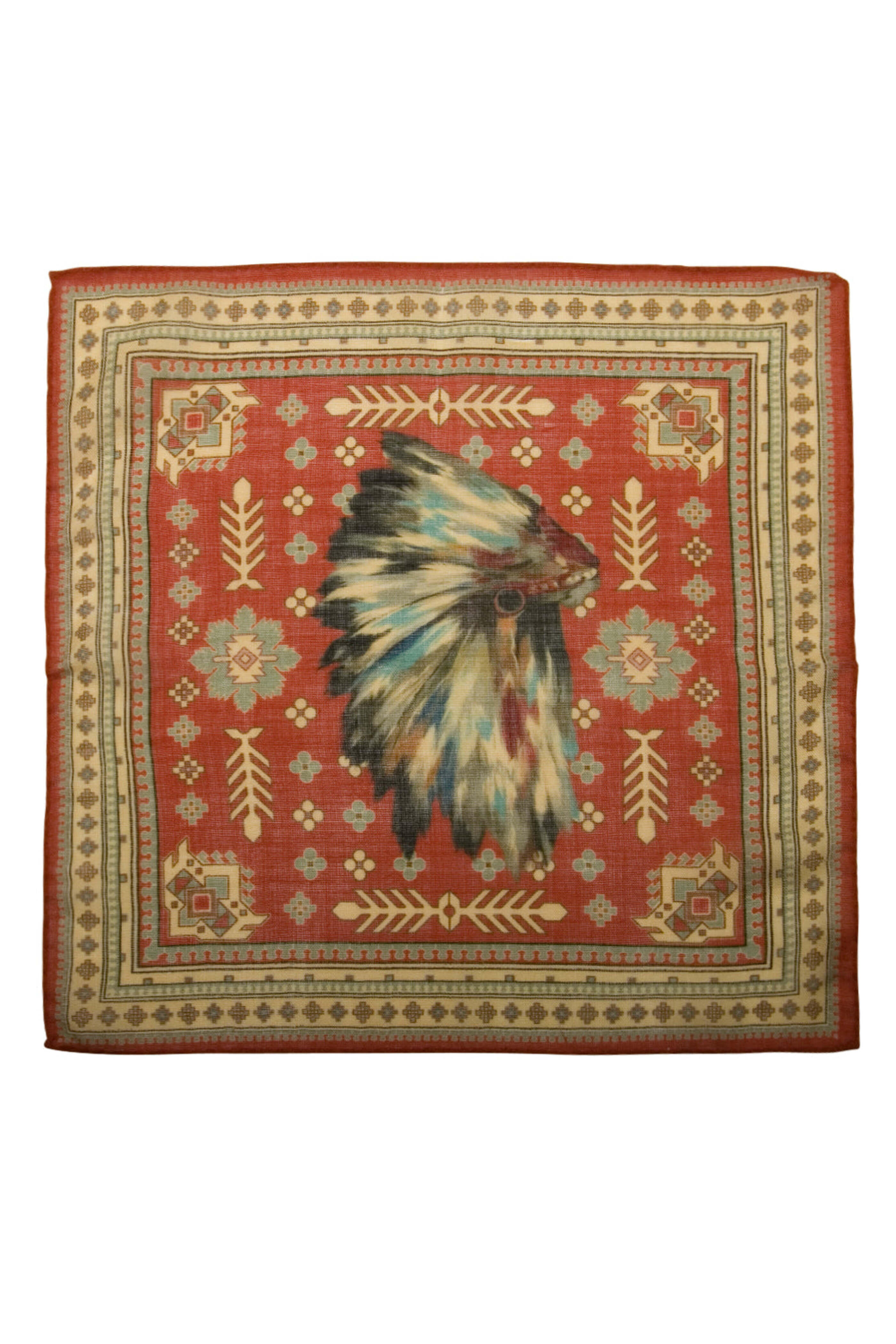 S.t.e.p. Usa - Clay Navajo Headdress Pocket Square