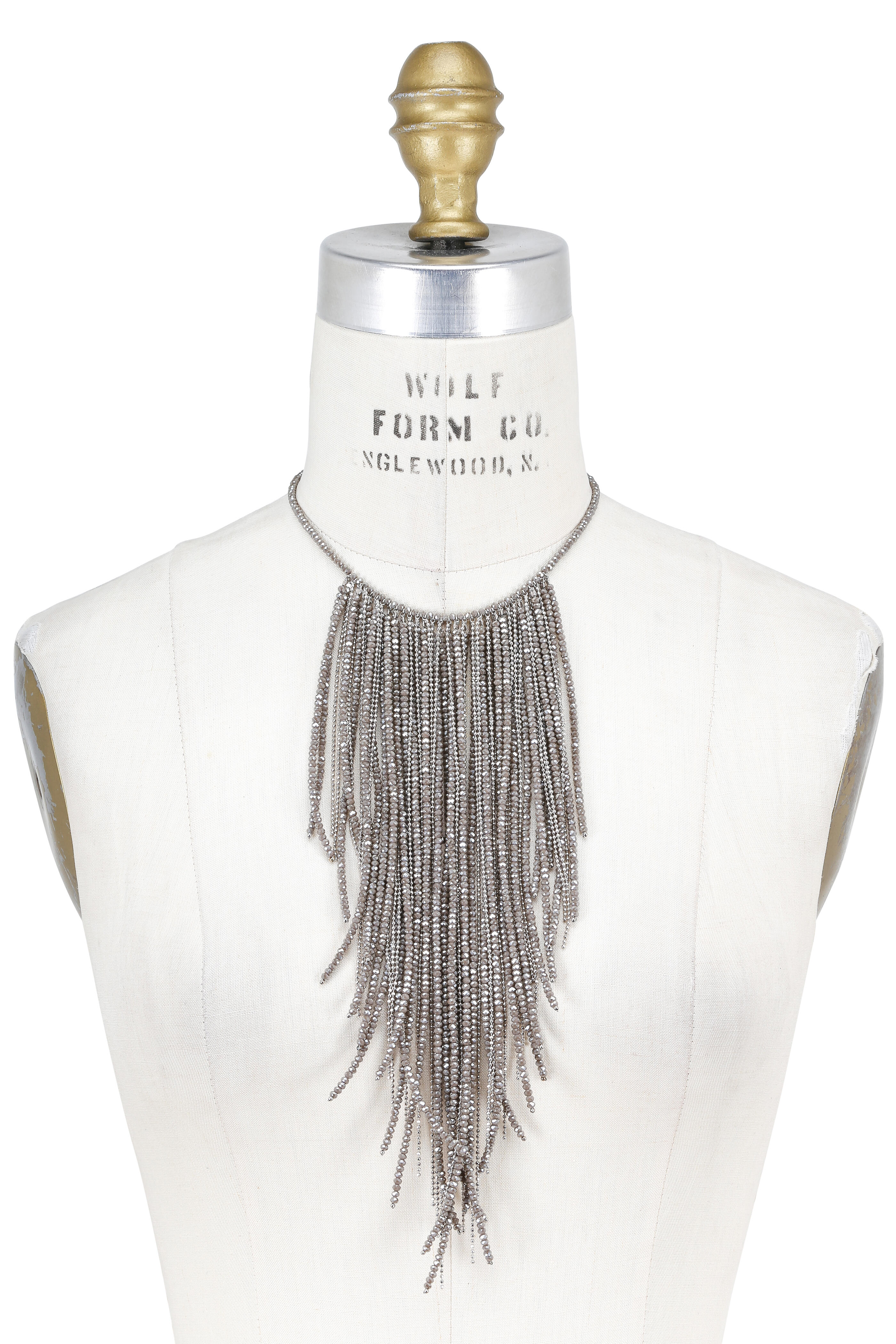 ネックレス・ペンダント BRUNELLO CUCINELLI Necklace in jewellery Brunello Cucinelli - Grey Monili Beaded Circle Necklace