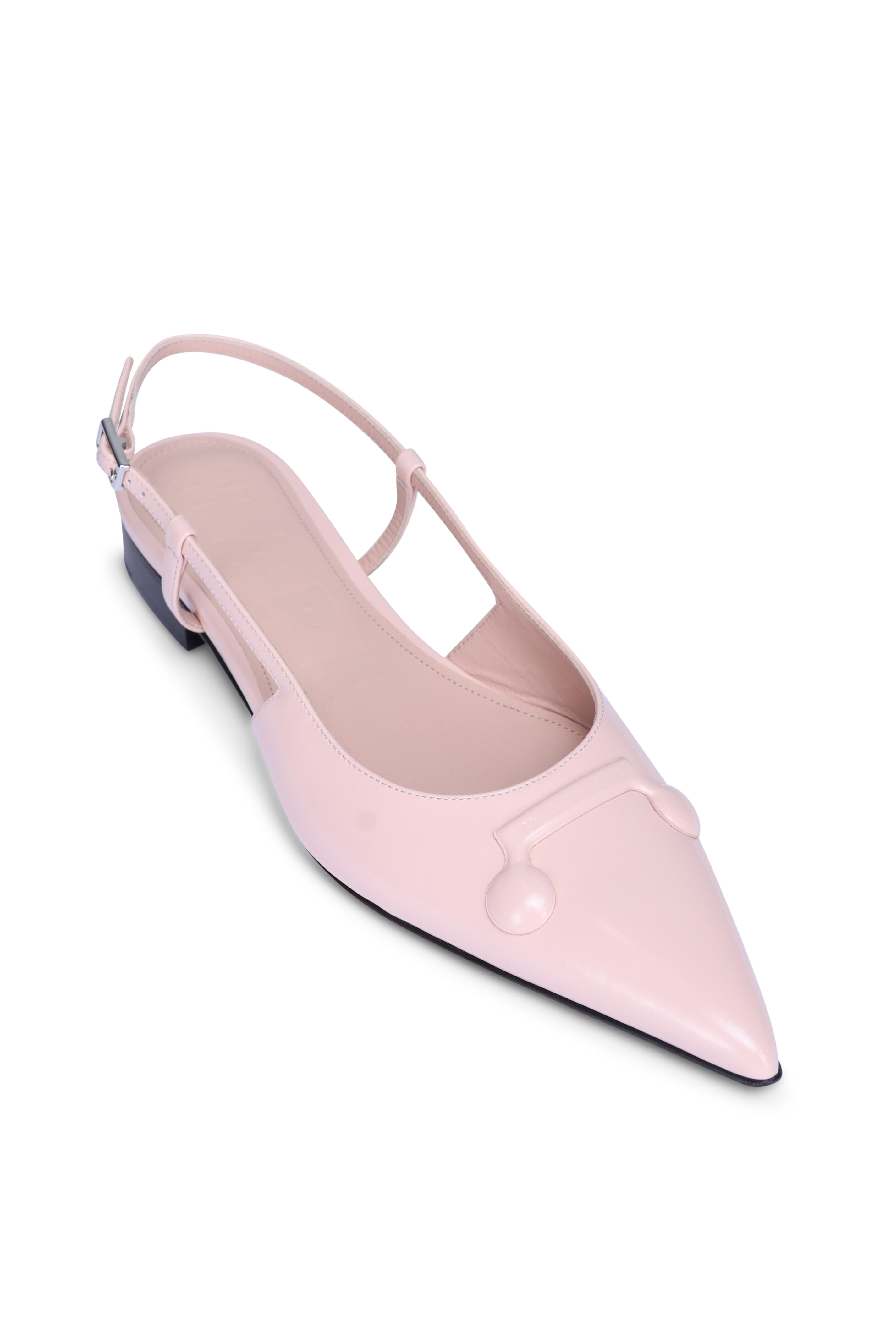 Marni - Trunkaroo Rose Powder Pointed Slingback