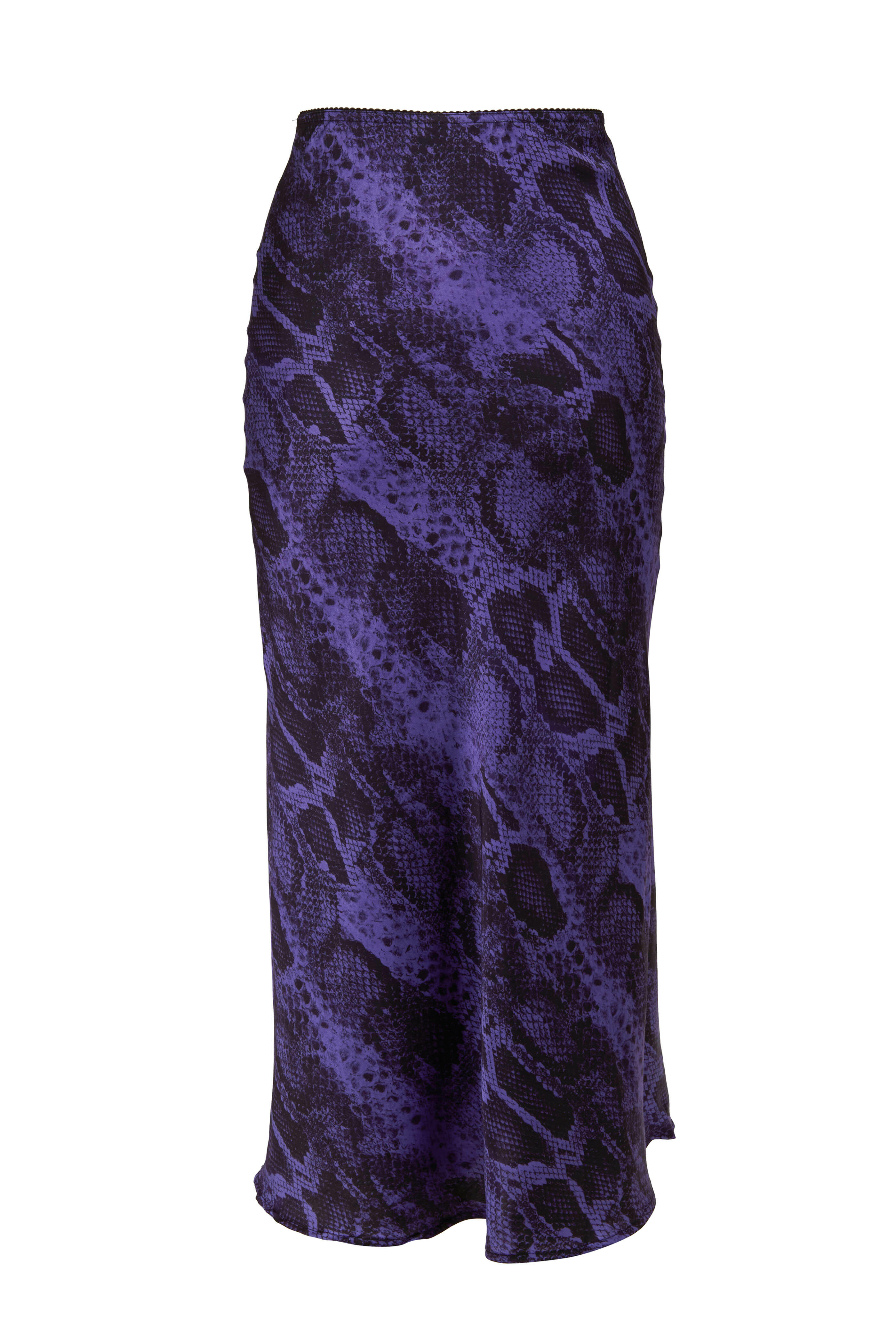 Andamane - Bella Lilac Snake Print Midi Skirt | Mitchell Stores