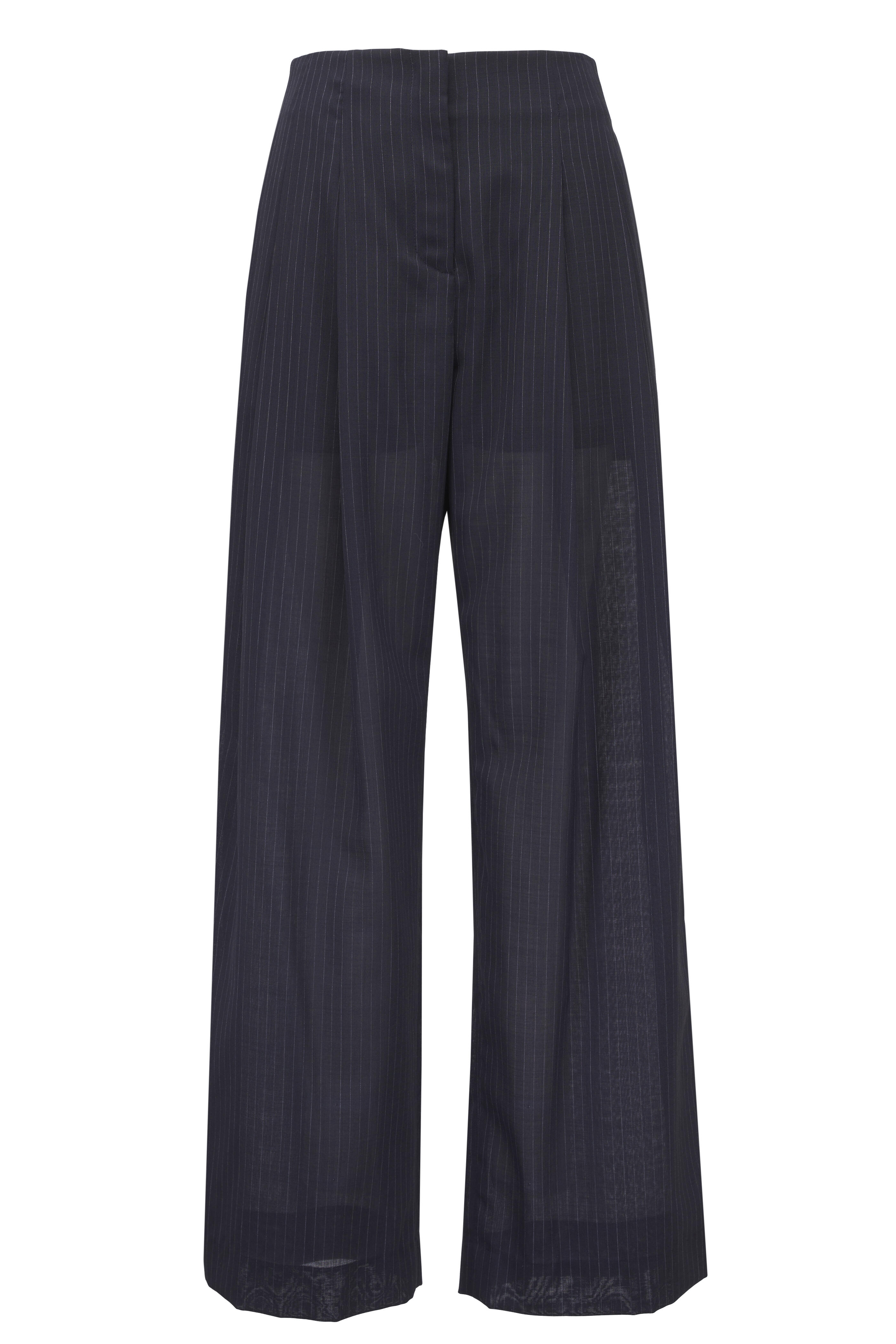 TWP - Carries Midnight & White Stripe Dress Pant