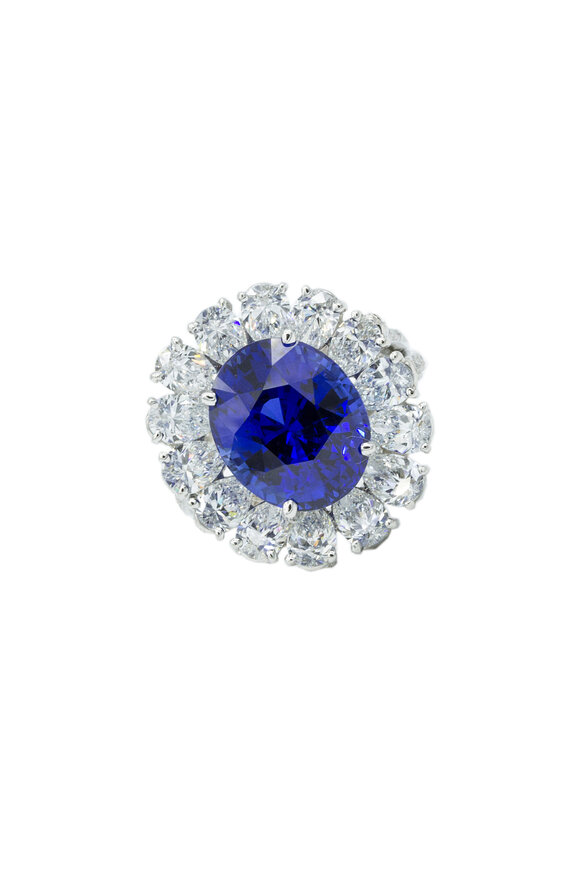 Oscar Heyman Sapphire & Diamond Ring