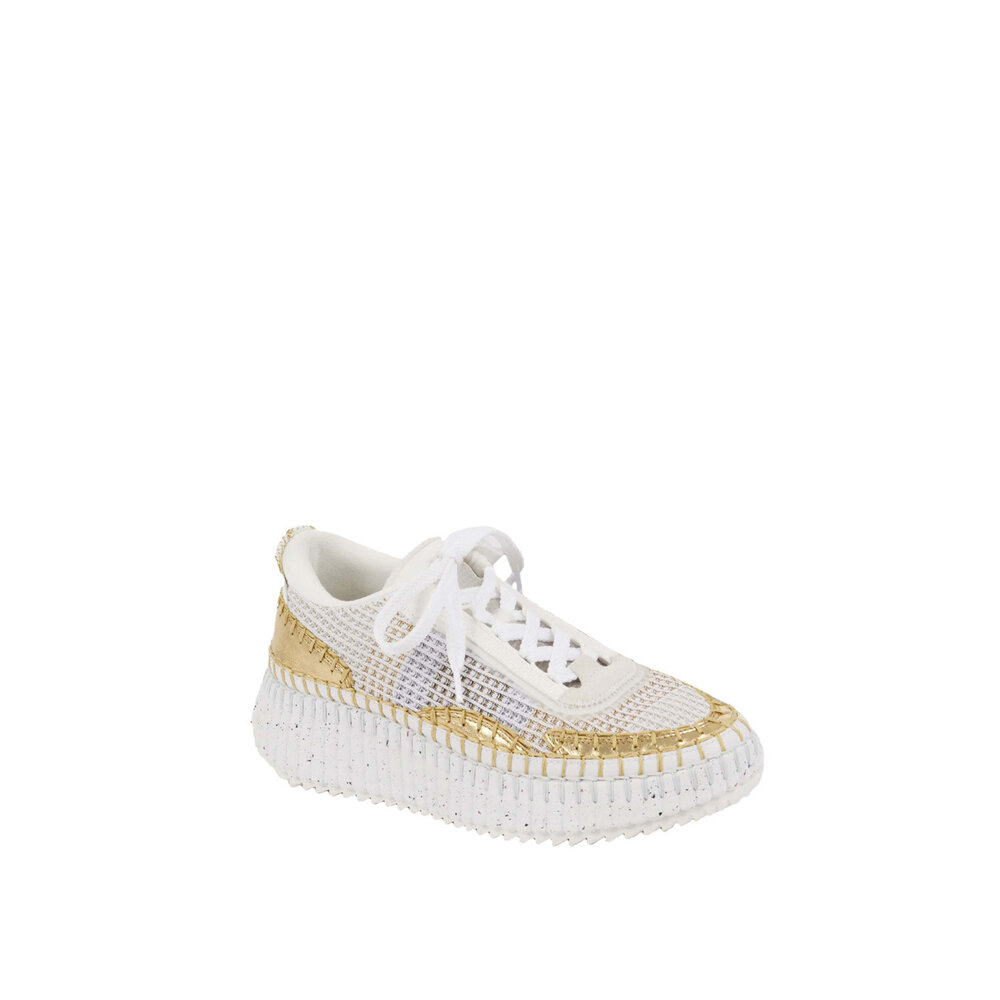 Chloé Nama Sneaker in Golden Mitchell Stores