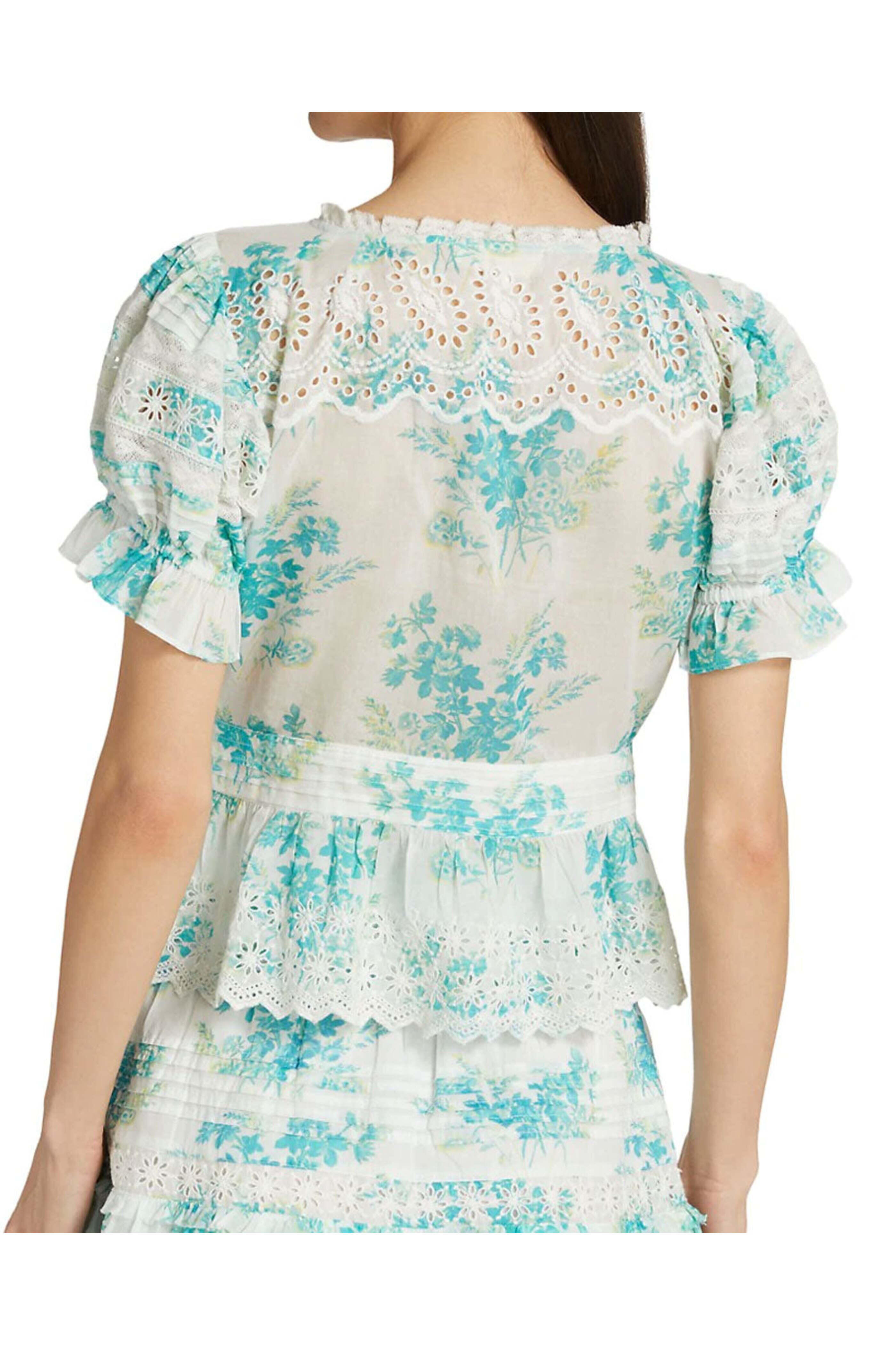 Loveshackfancy - Magic Turquoise Annalee Top