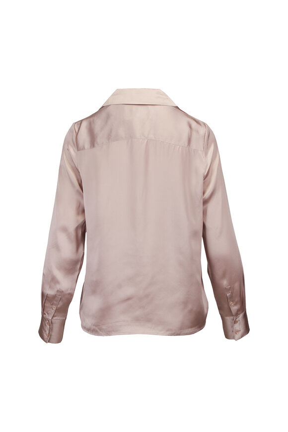 Brochu Walker Eden Pale Pink Silk Blouse - view 2