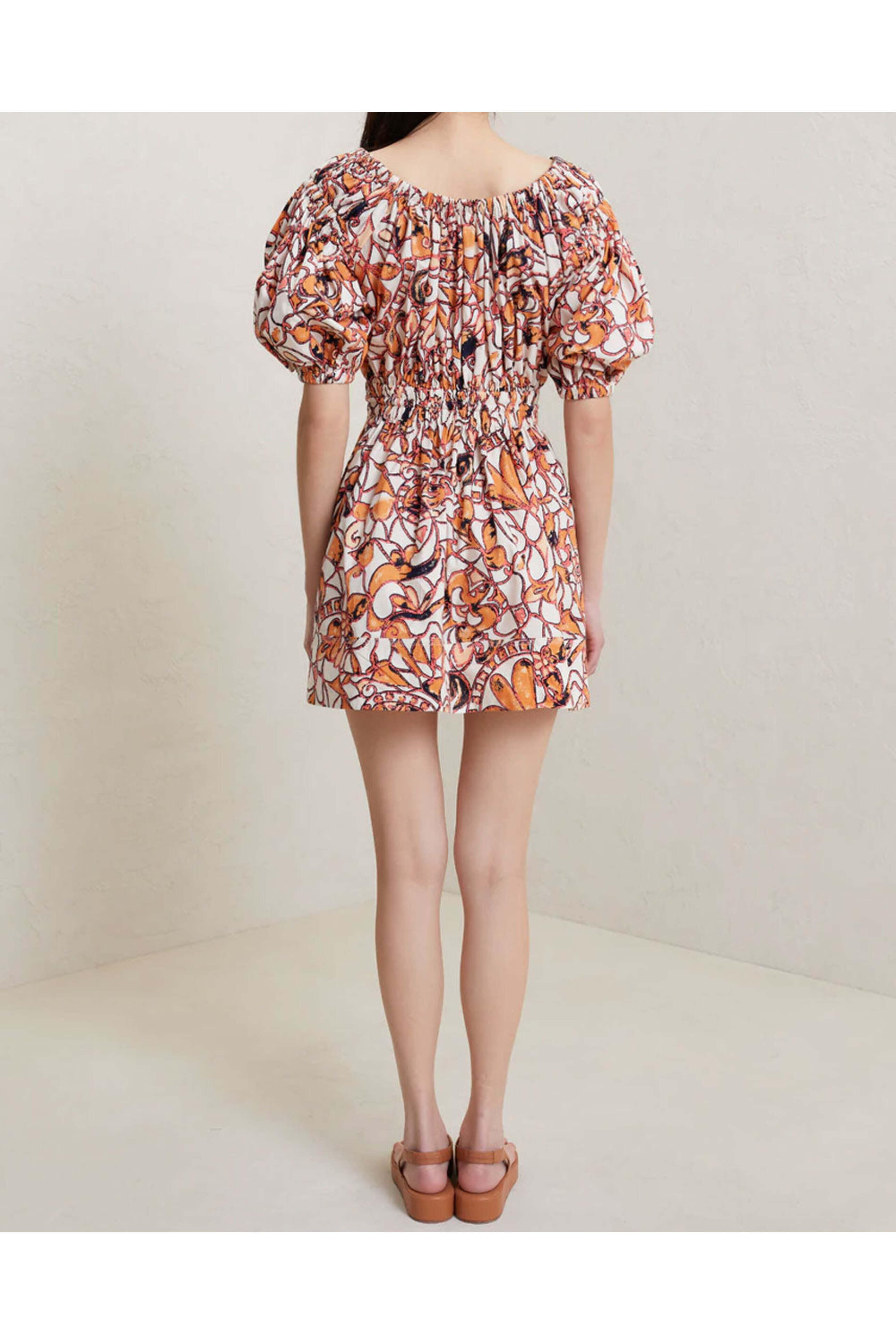 A.L.C. - White Multi Off The Shoulder Maya Dress