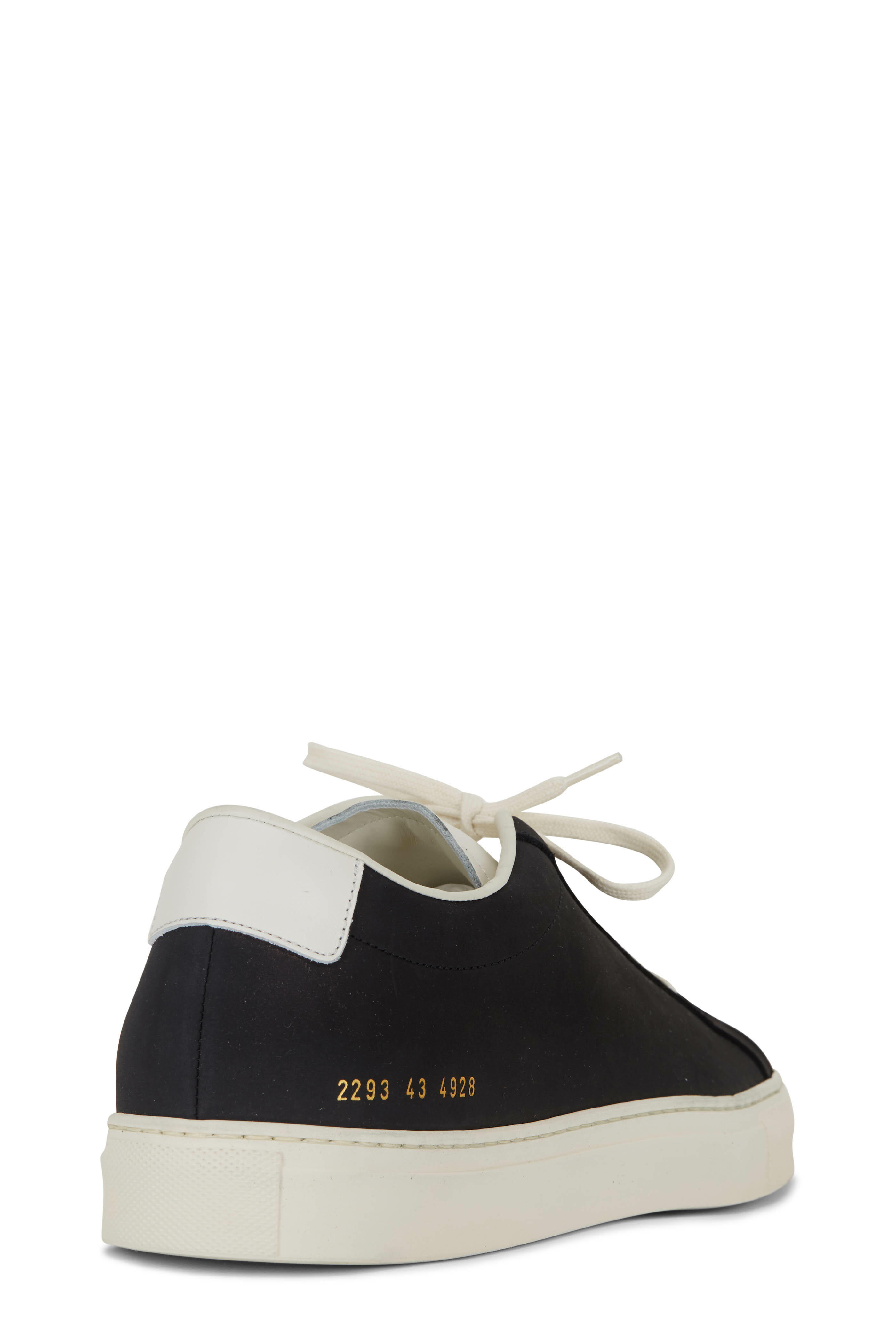 COMMON PROJECTS ネイビー スニーカー 41 Common Projects - Achilles Navy Blue Leather Low Top Sneaker