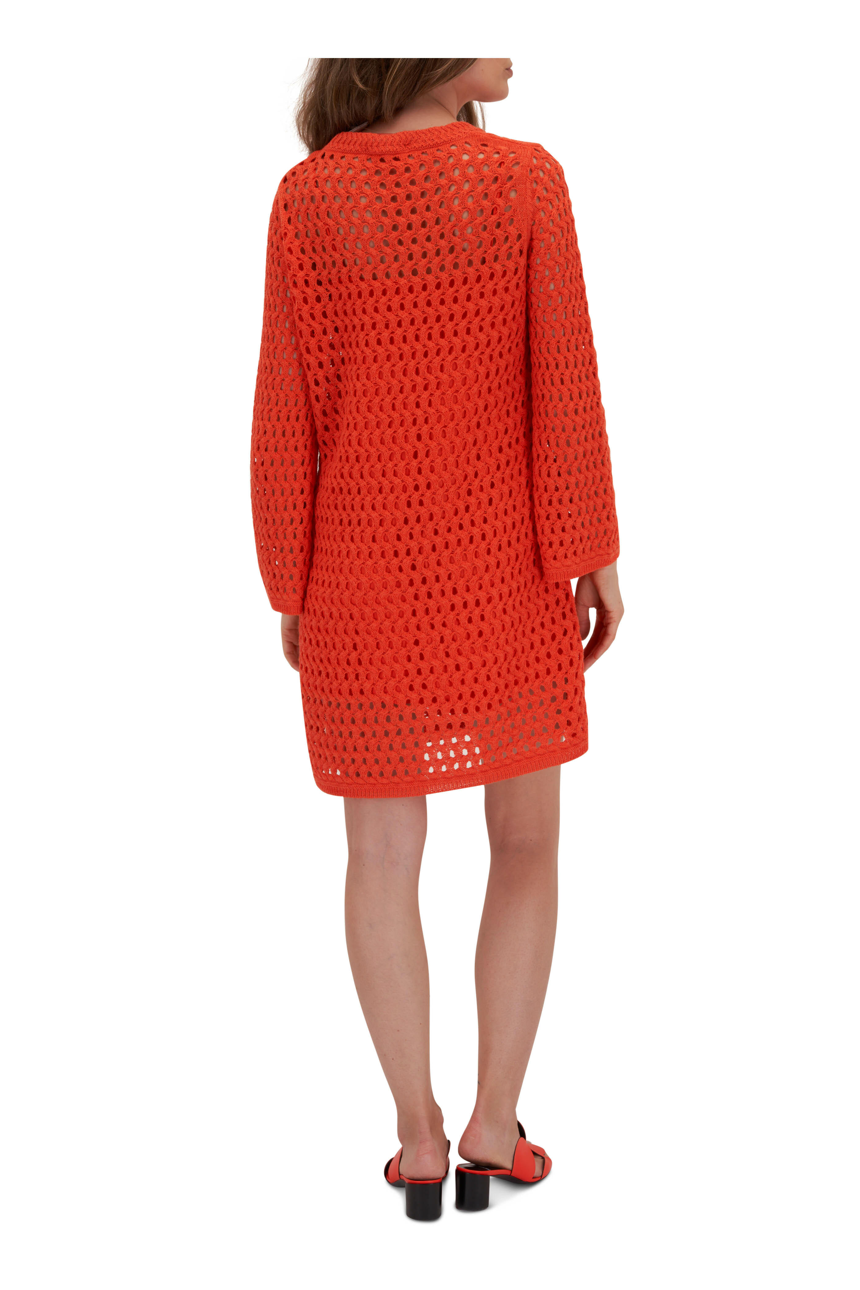 Dorothee Schumacher - Modern Pointelle Spiced Orange Mini Dress