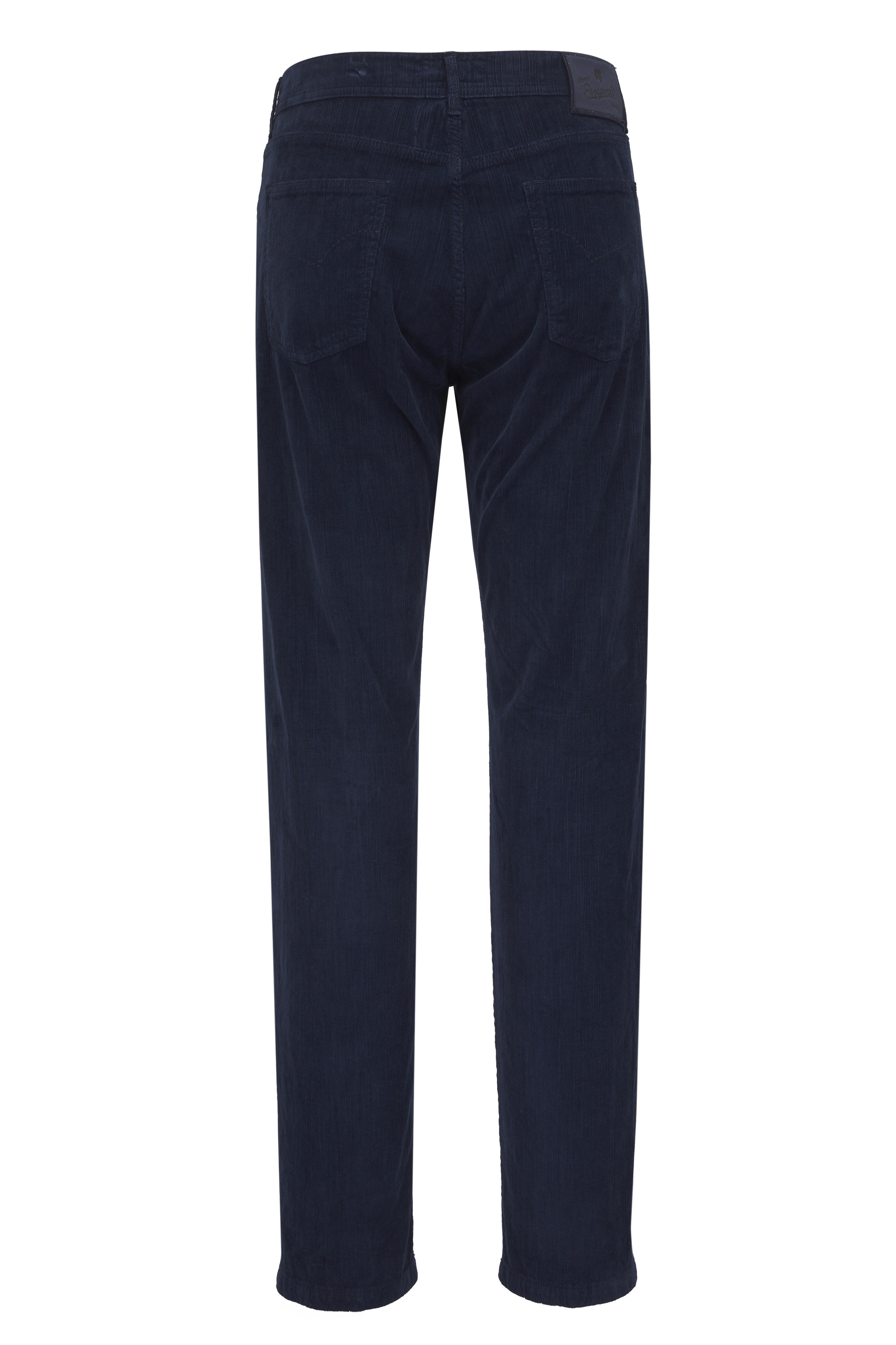 Marco Pescarolo - Navy Velour Cotton Five Pocket Pant