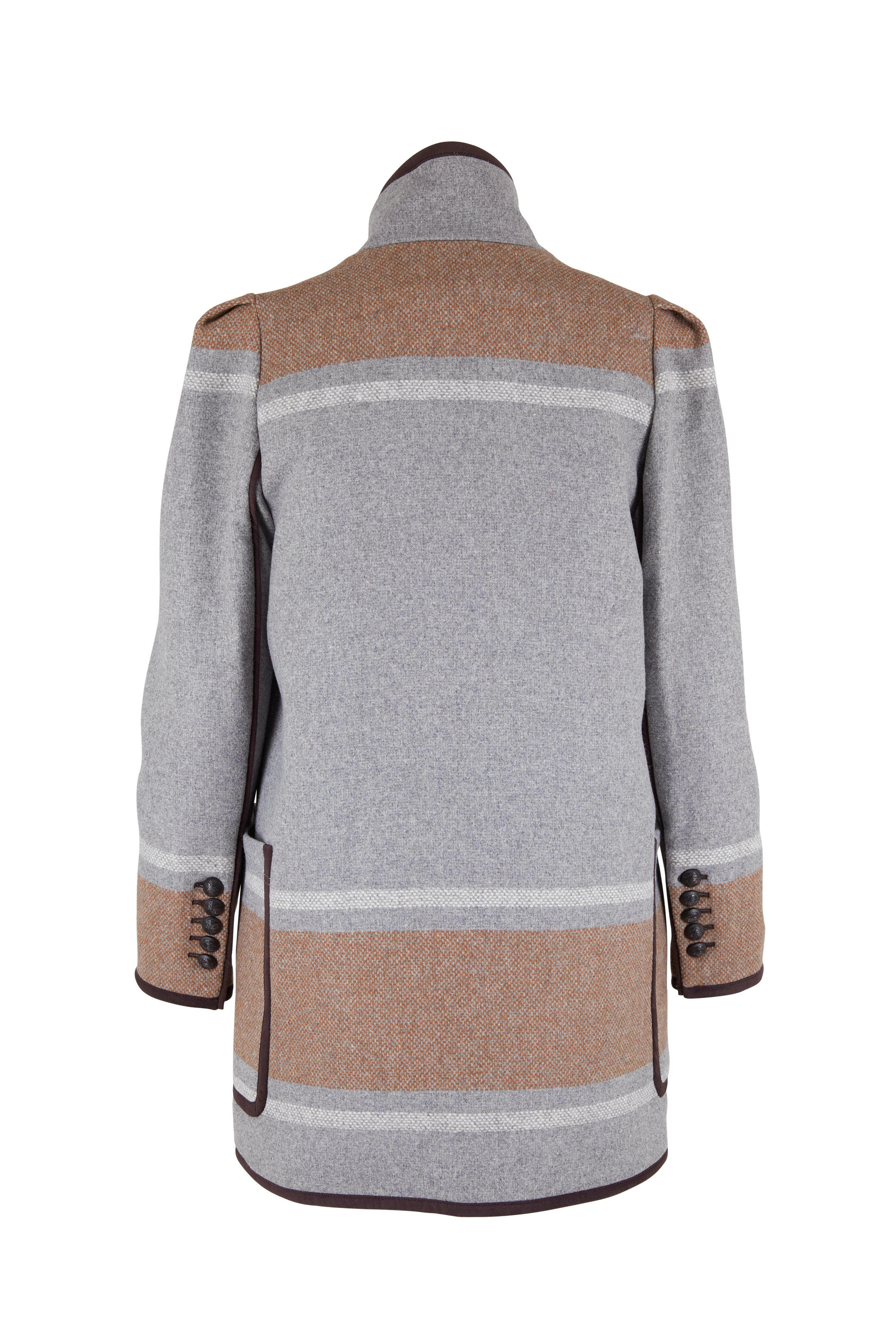 Veronica Beard - Flint Camel Multi Toggle Dickey Coat