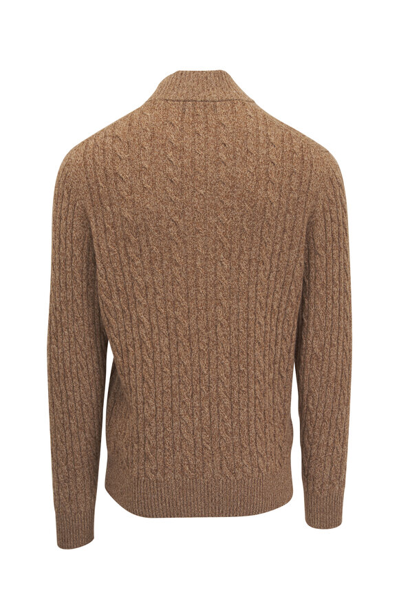 Loro Piana Golden Wheat Cashmere Mezzocollo Sweater - view 2
