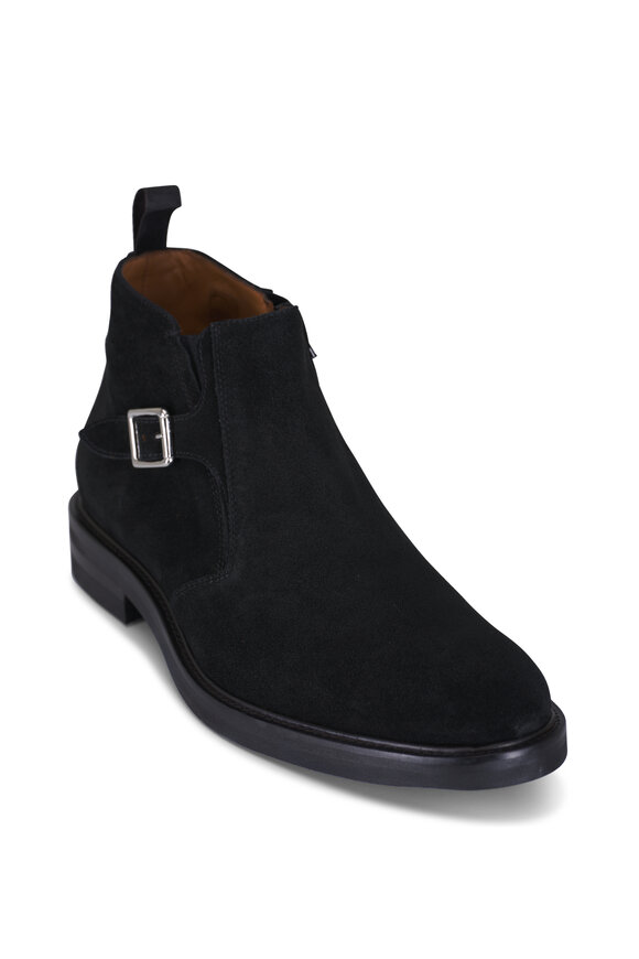 Ron White Quinton Black Suede Ankle Boot