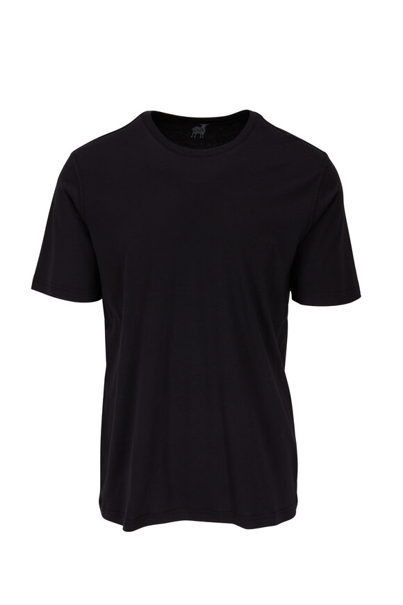 Raffi  The Lafayette Black Aqua Cotton T-Shirt