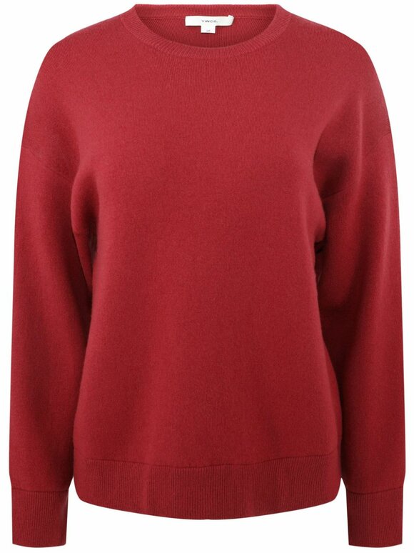 Vince - Raspberry Structured Pullover Sweater