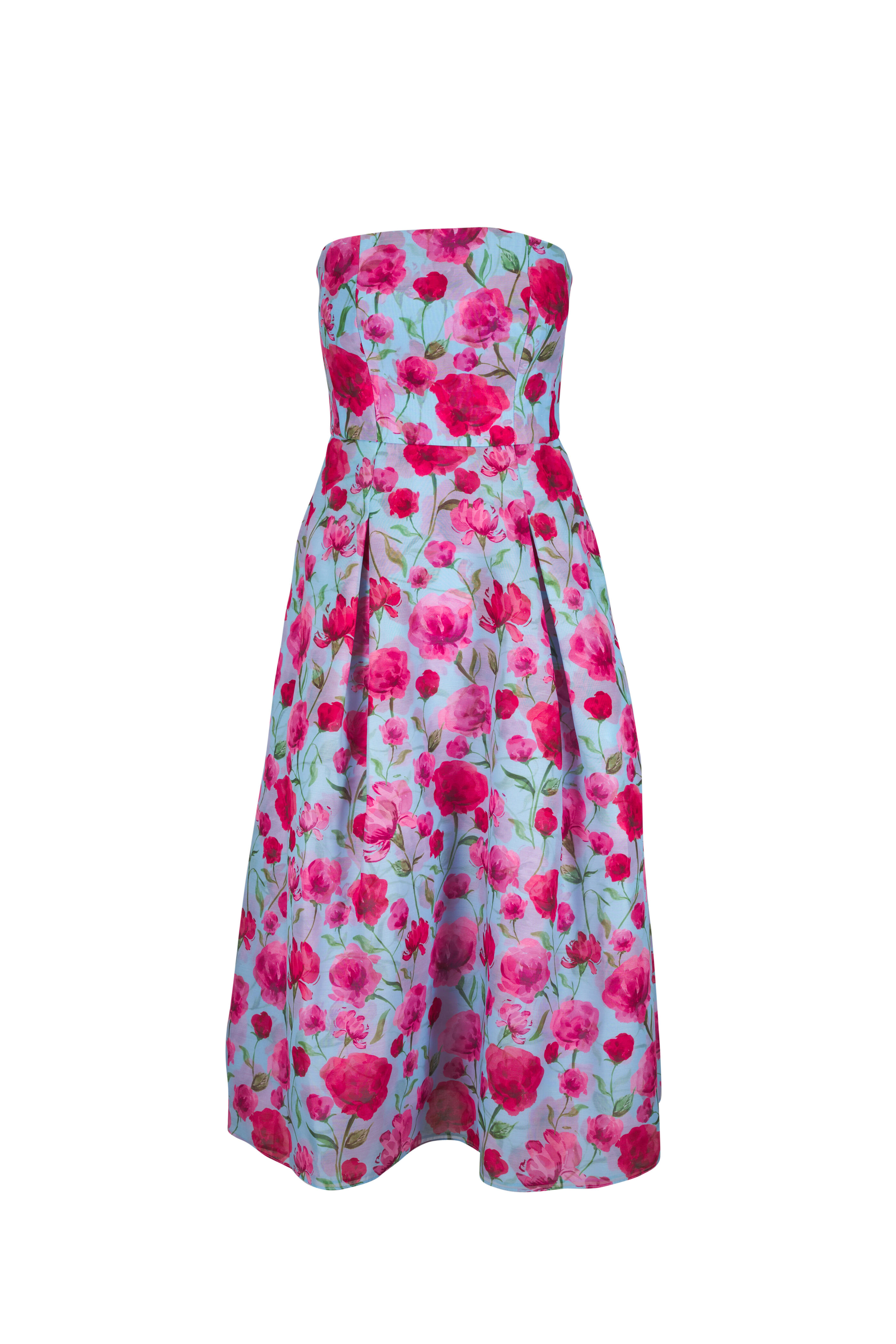 Sachin Babi - Shay Sky Poppies Strapless Dress - view 1