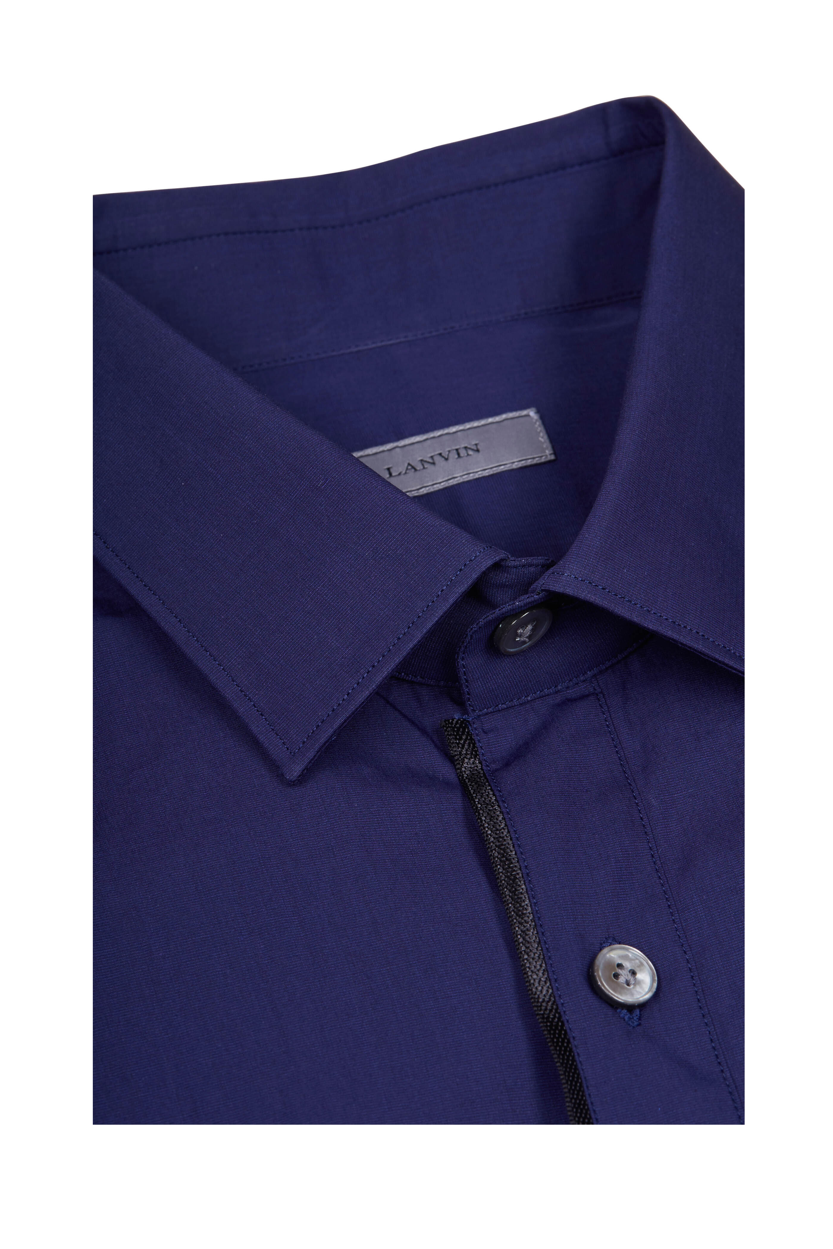 Lanvin - Ink Cotton Poplin Slim Fit Sport Shirt