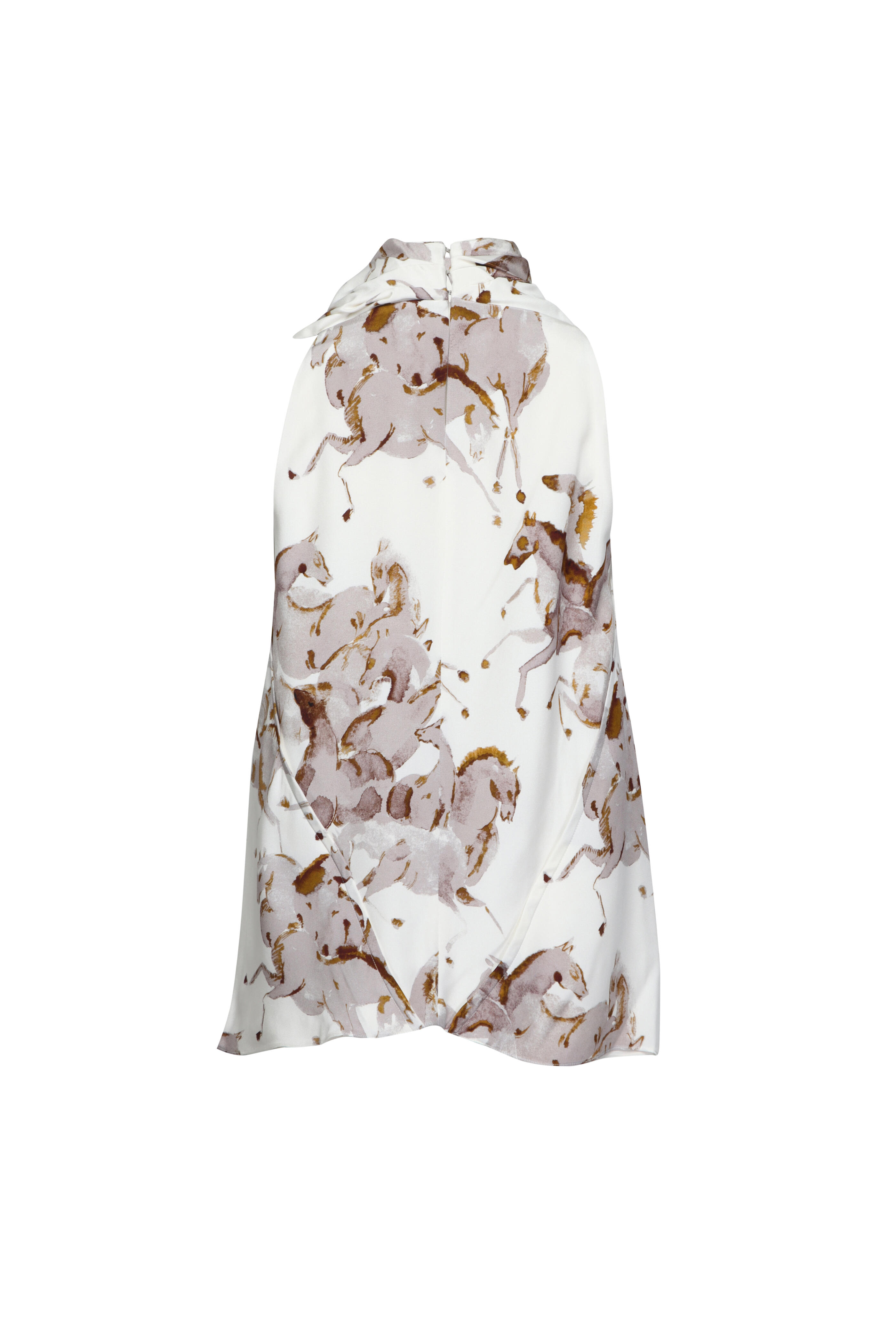 Altuzarra - Sleary Saddle Horses Sleeveless Mockneck Blouse