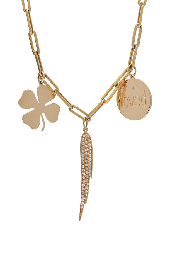 Genevieve Lau - Rose Gold Charm Necklace