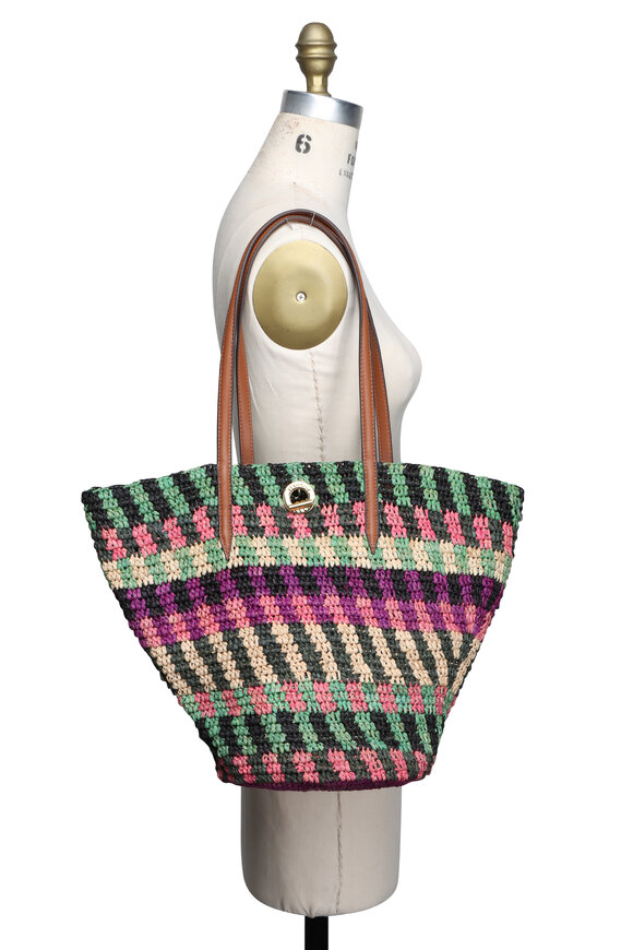 Veronica Beard Berry Raffia Anchor Basket Tote - view 5