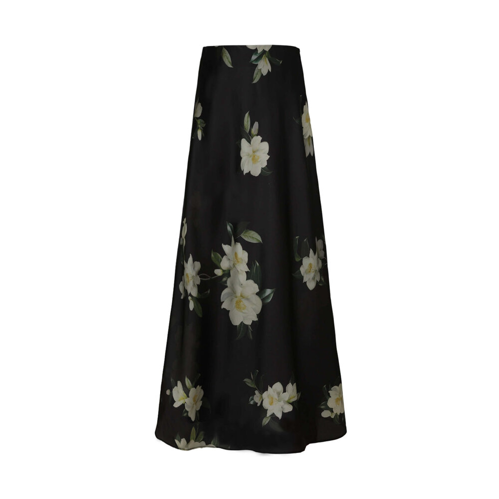 スカート ZIMMERMANN Women Mid Skirts 4248SSS251 BLACK ZIMMERMANN Rhiannon Embroidered Skirt – Drest by Scott Malouf