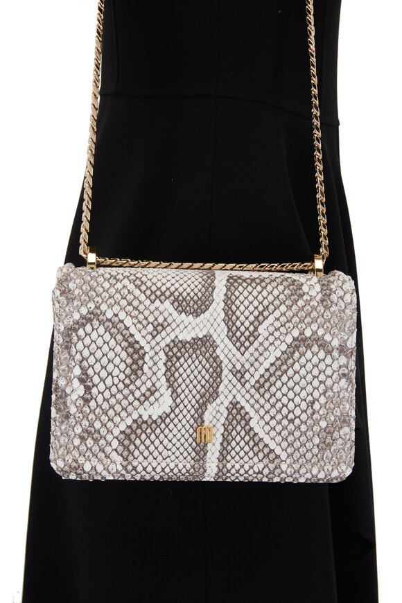 Maria Oliver - Chloe Natural Python Chain Bag