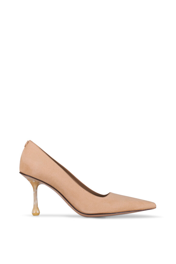Jimmy Choo Ixia Chai Suede Pump, 80mm - view 3
