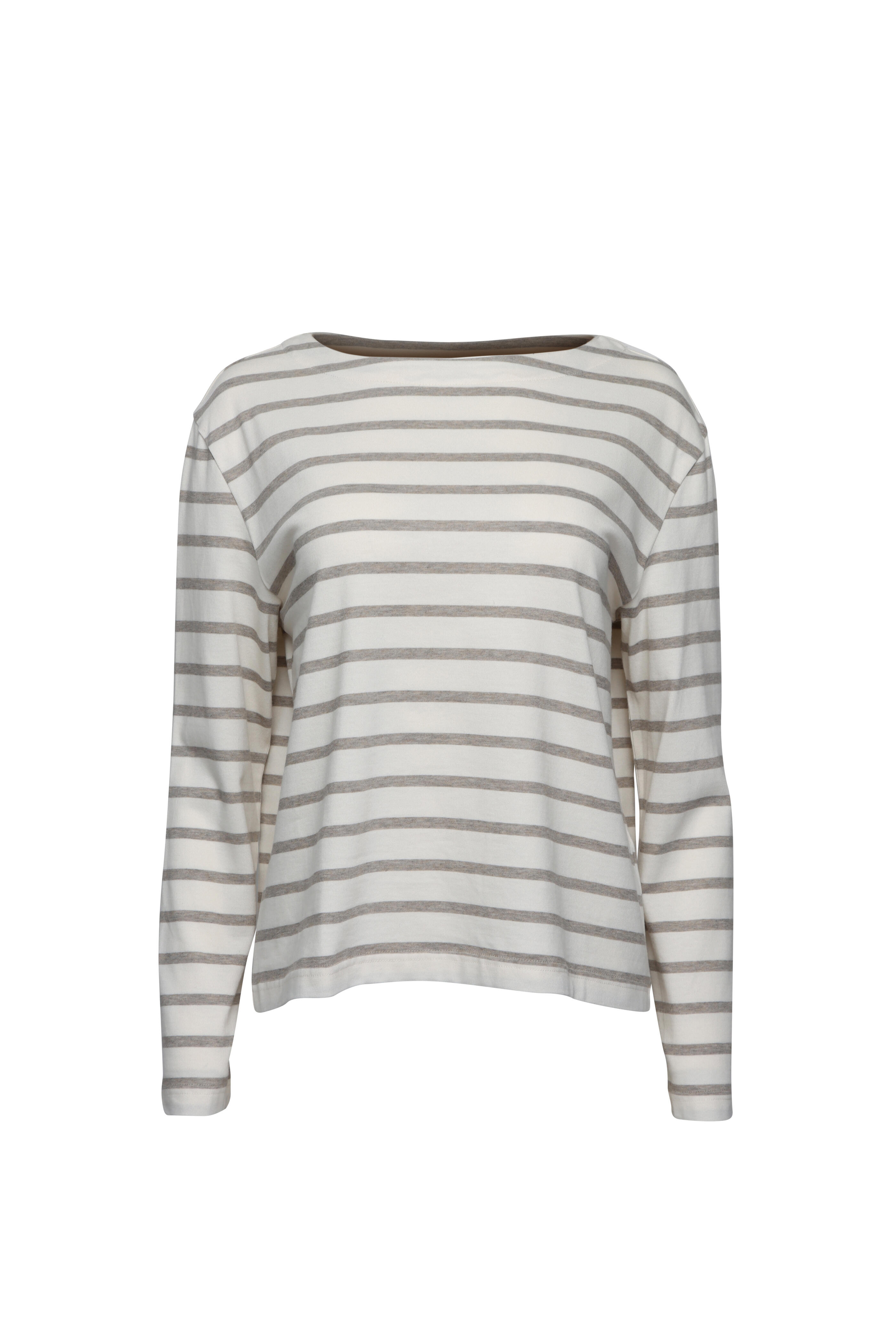 Jenni Kayne - Claude Ivory & Taupe Stripe Tee