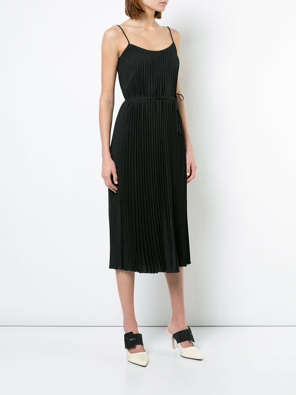 Vince - Black Pleated Cami Dress