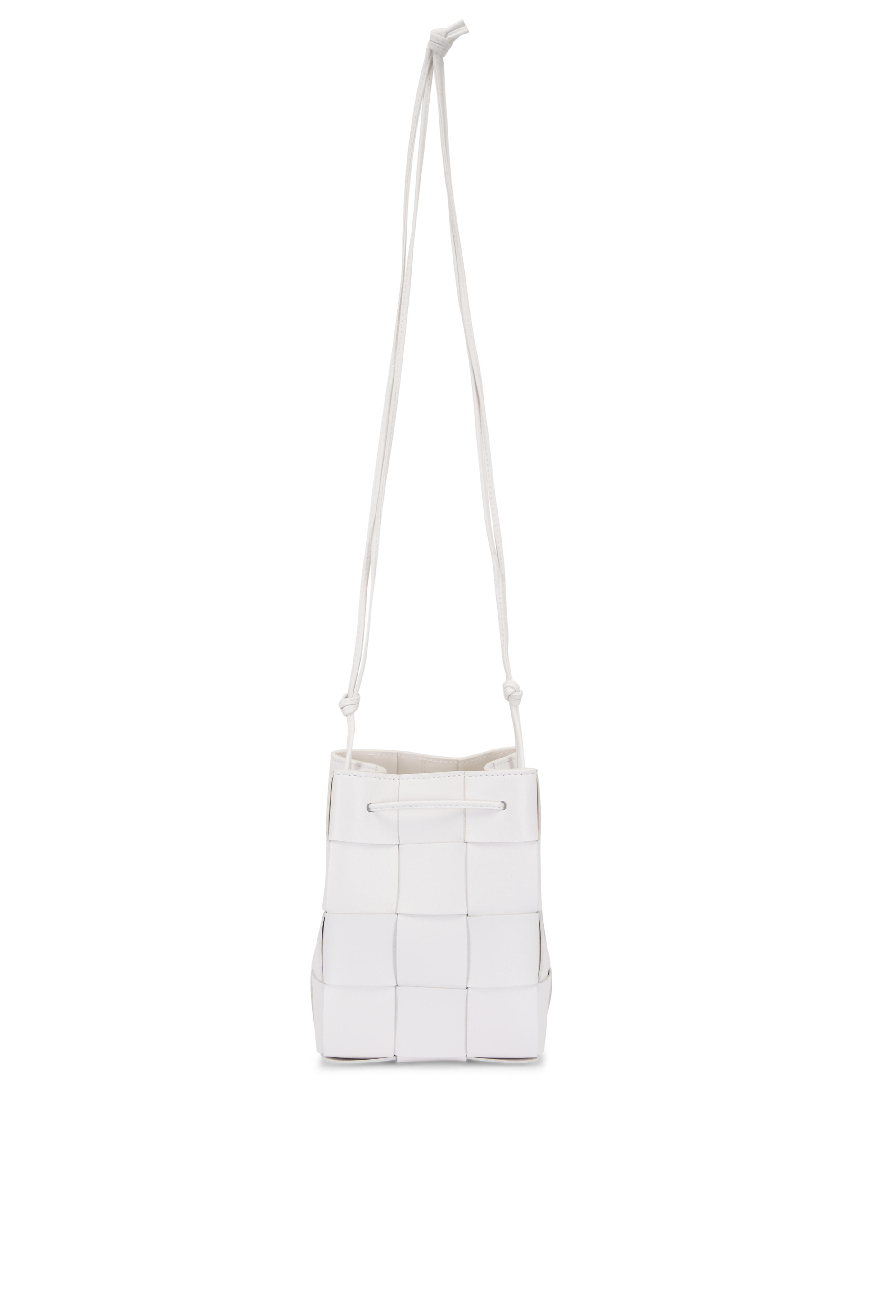 【関税送料込】BOTTEGA VENETA Castello small bucket bag White Bottega Veneta - Small Cassette White Bucket Bag