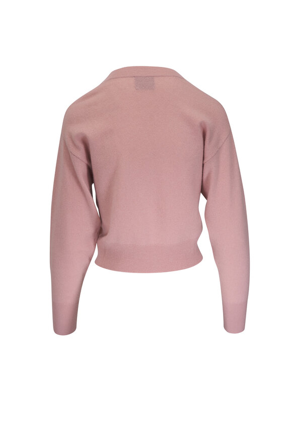 Le Kasha - Dumka Dusty Pink V-Neck Cashmere Sweater