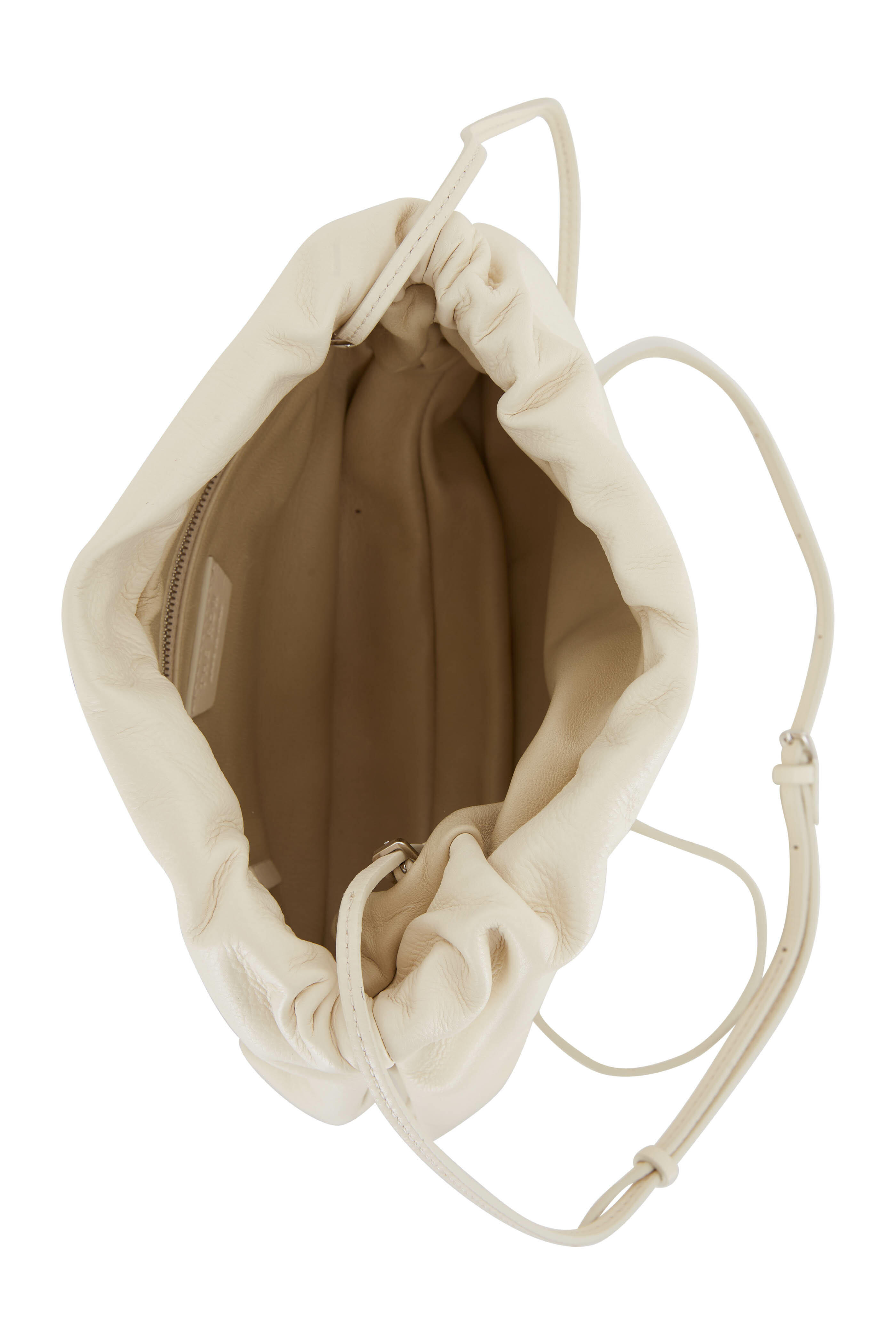 Bourse Nylon Shoulder Bag in Beige - The Row