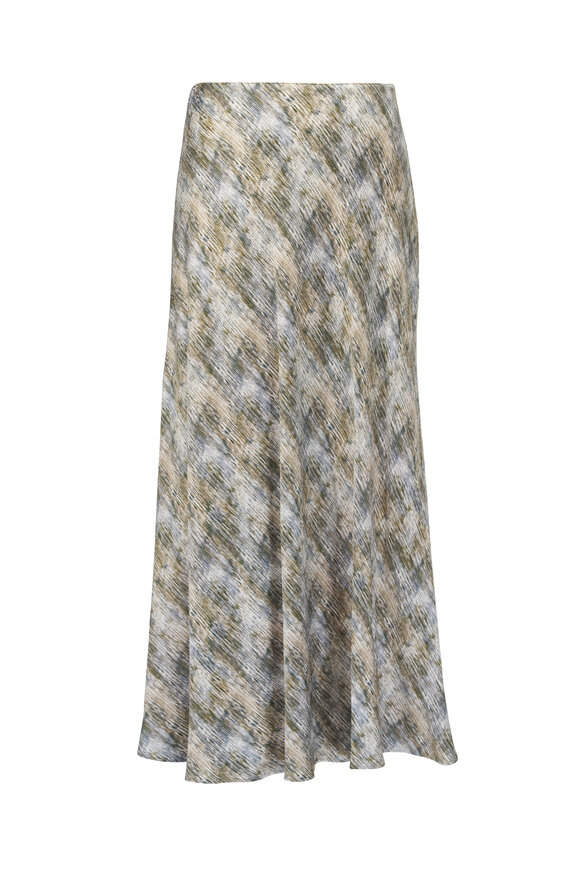 Lafayette 148 New York - Plaster Multi Bias Cut Maxi Skirt