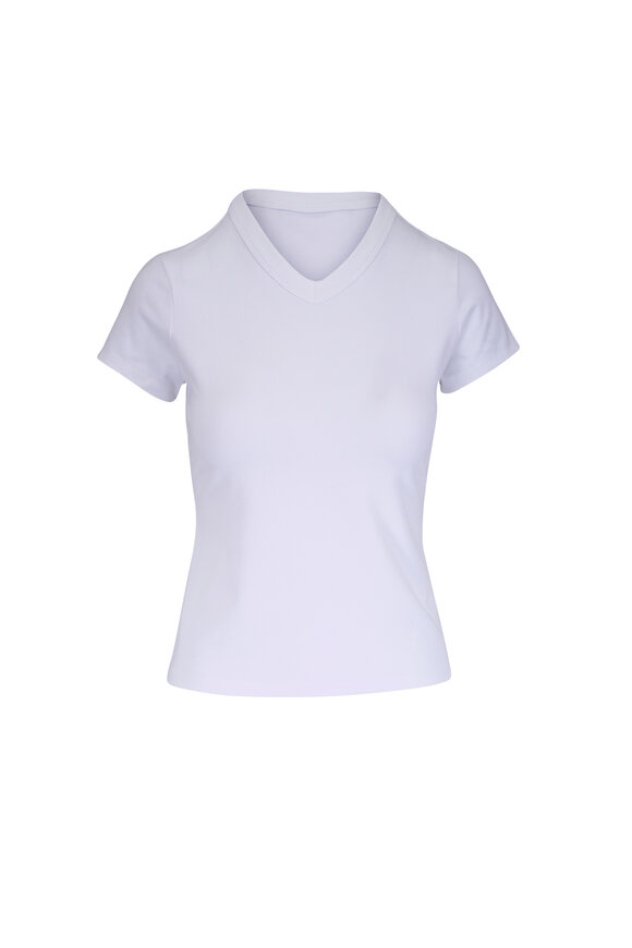 Veronica Beard Devin White V-Neck T-Shirt - view 1