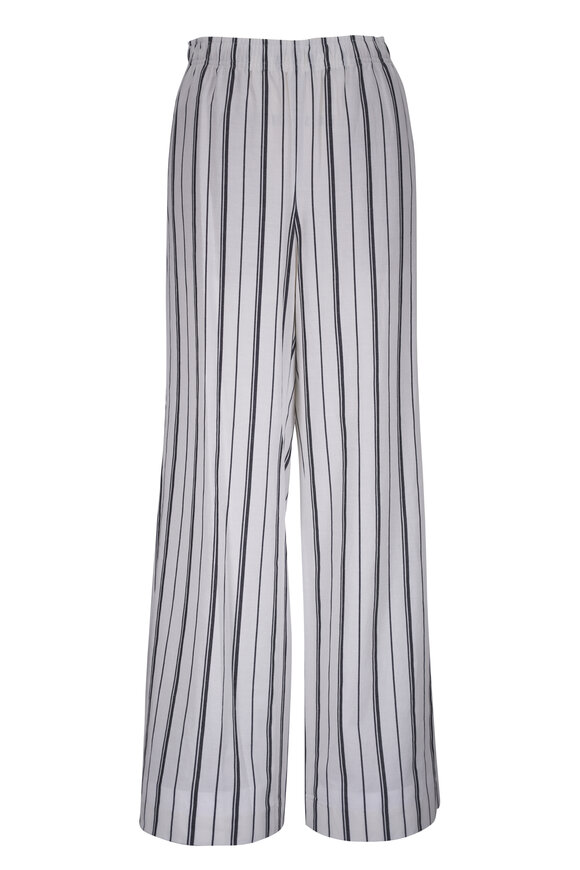 Vince White & Black Stripe Pant