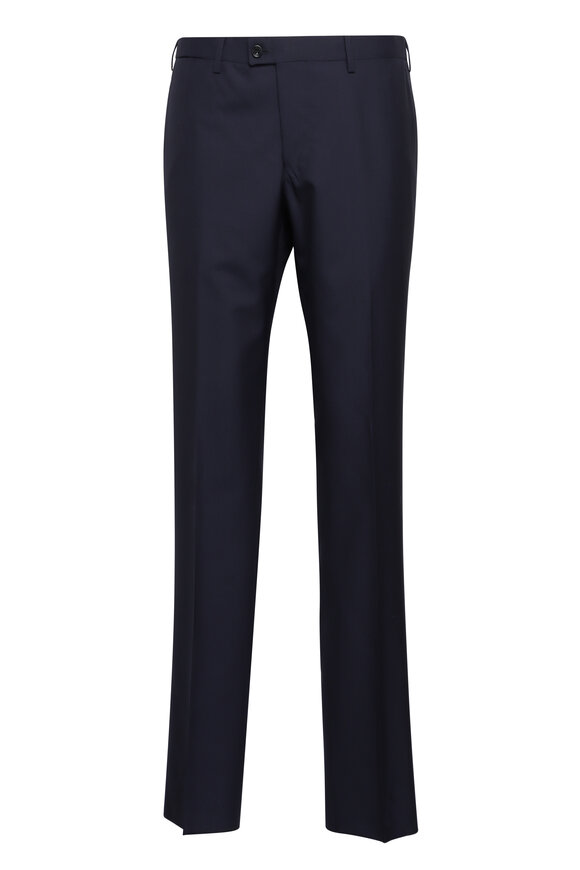 Sartorio Navy Blue Wool Suit - view 3