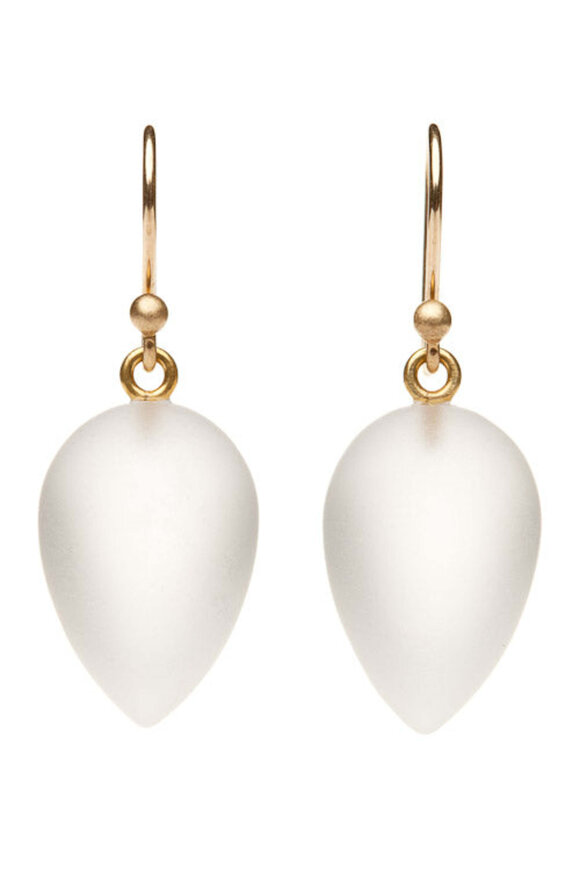 Ted Muehling Frosted Acorn Earrings - view 1