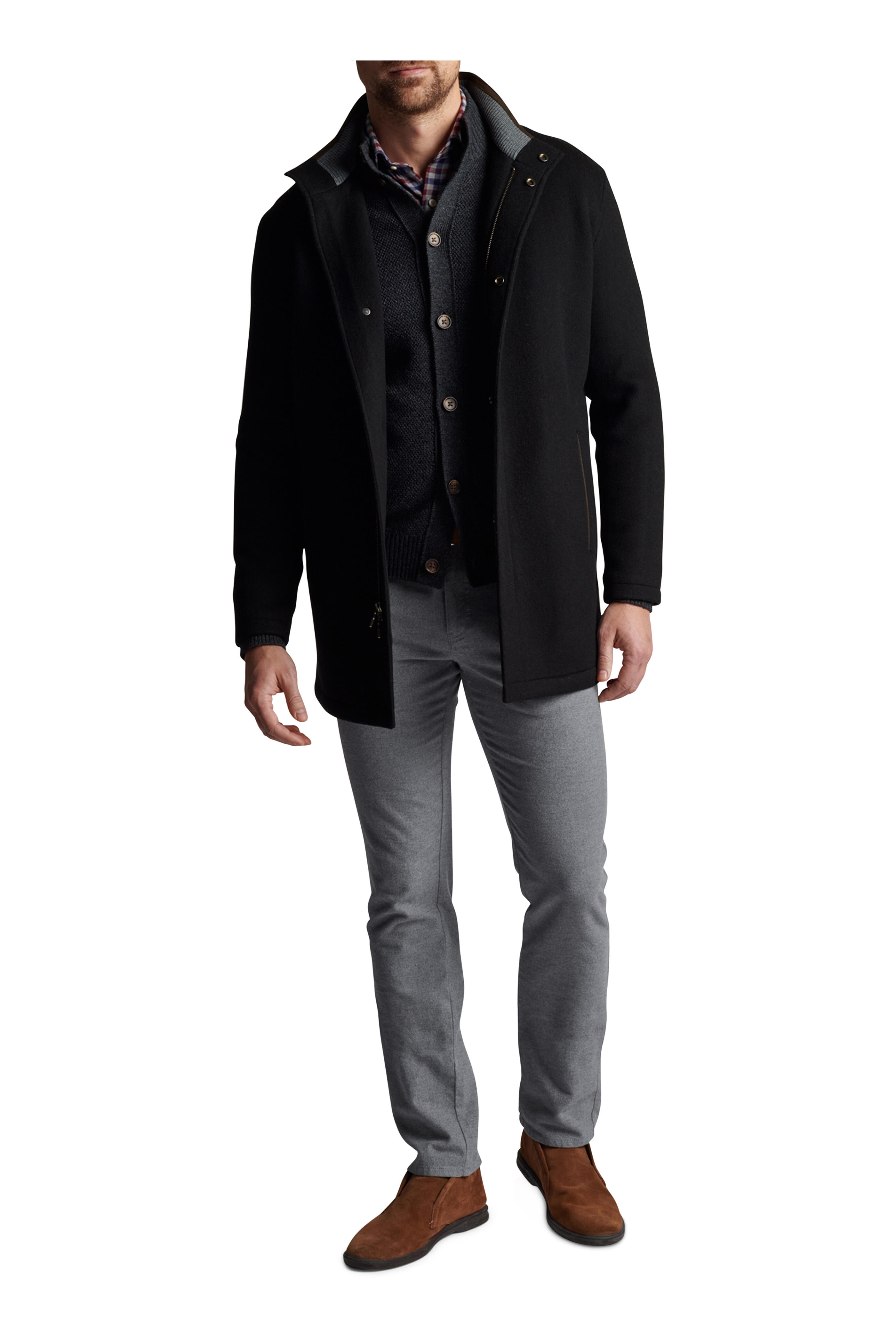 Peter Millar - Black Crown Flex Fleece City Coat