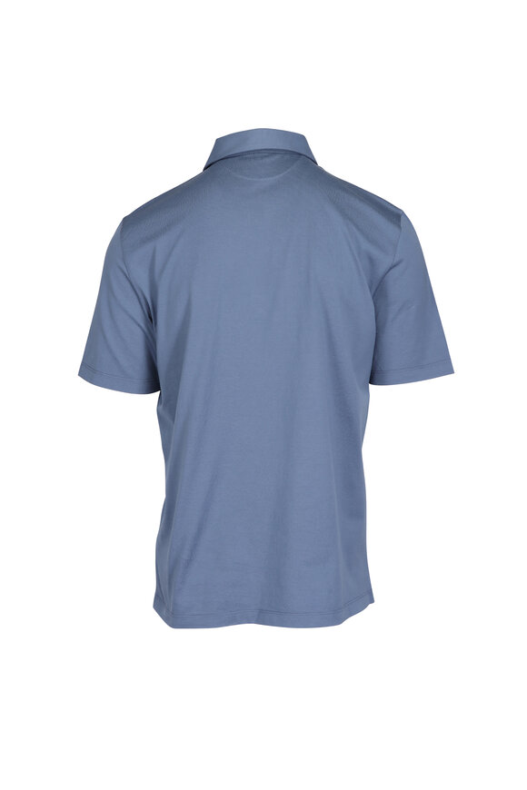Brunello Cucinelli - Navy Jersey Regular Fit Polo