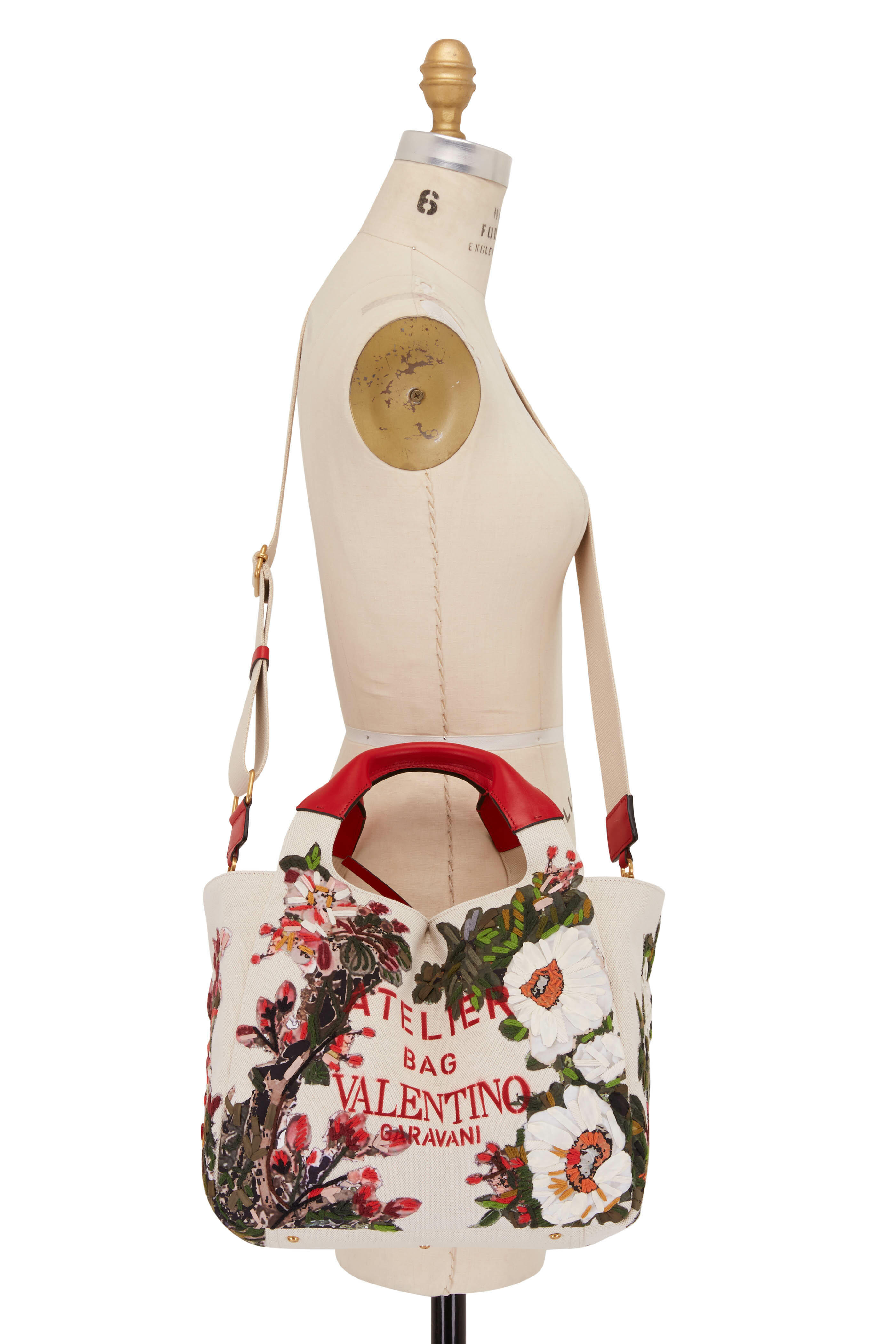 Valentino Garavani - Atlier Embroidered Flower Garden Medium Tote