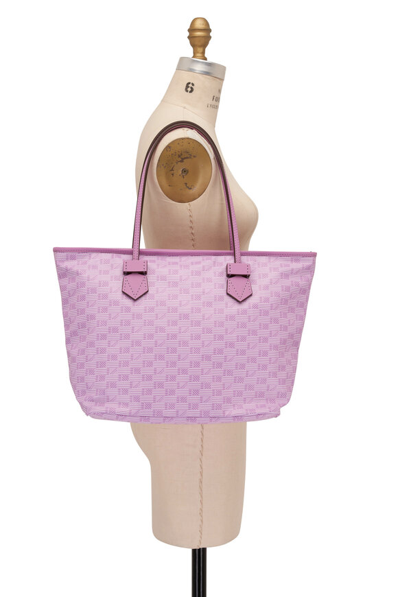 Moreau Paris - Medium Saint Tropez Light Pink Monogram Zip Tote