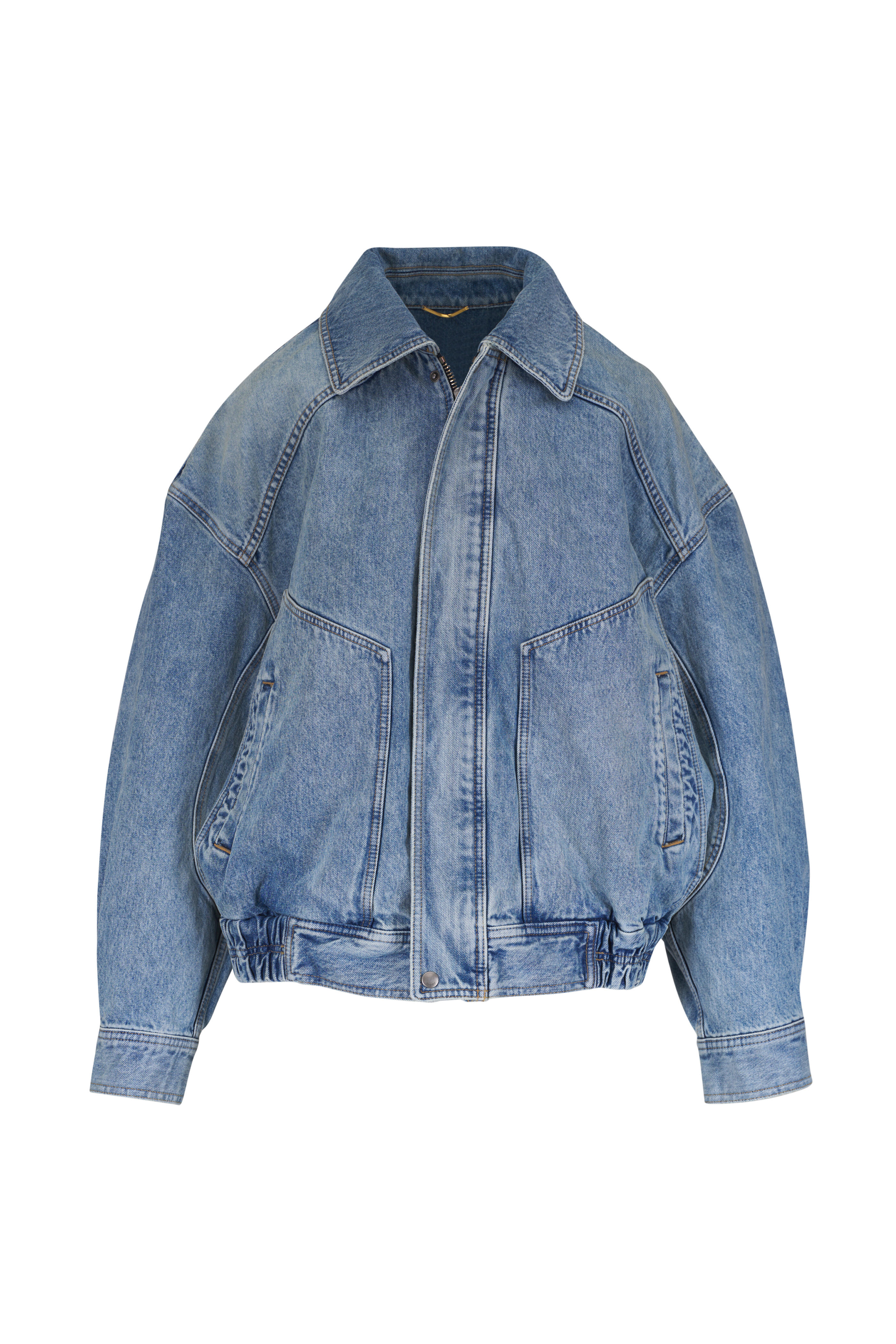Saint Laurent - Oversized South Blue Denim Jacket