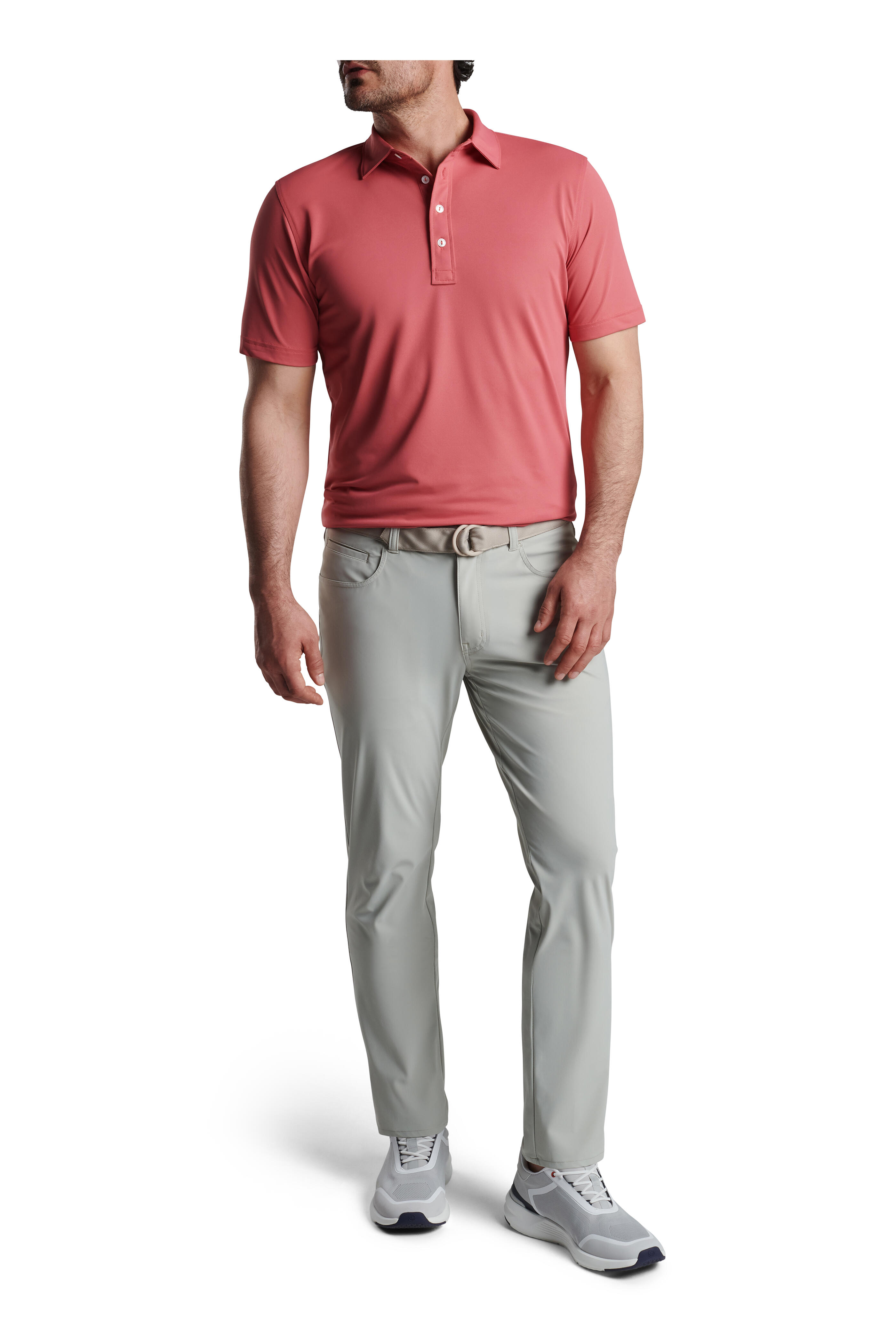 Peter Millar - Soul Performance Cape Red Mesh Polo