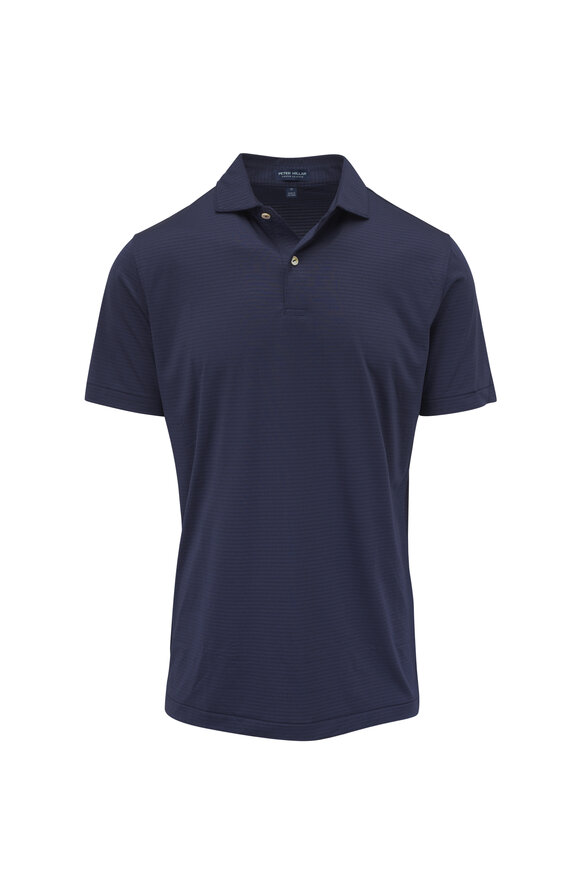 Peter Millar Navy Empire Performance Jersey Polo