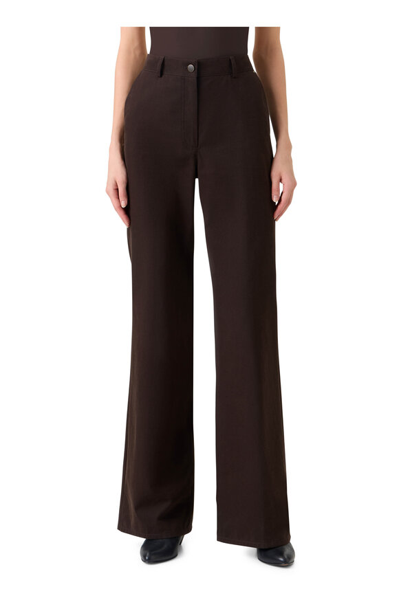 Akris Punto Celia Mocca Cotton Pant - view 2