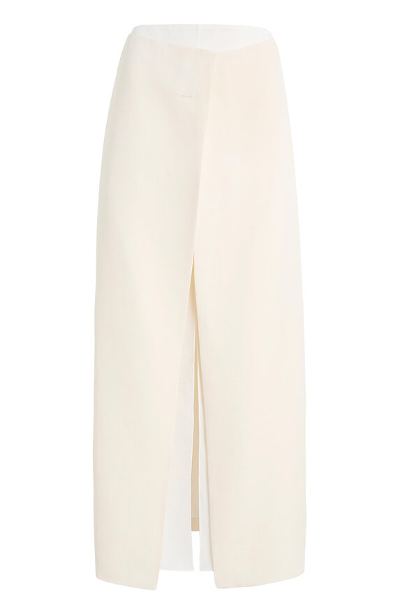 Khaite Tal Cream Double Layered Skirt - view 1